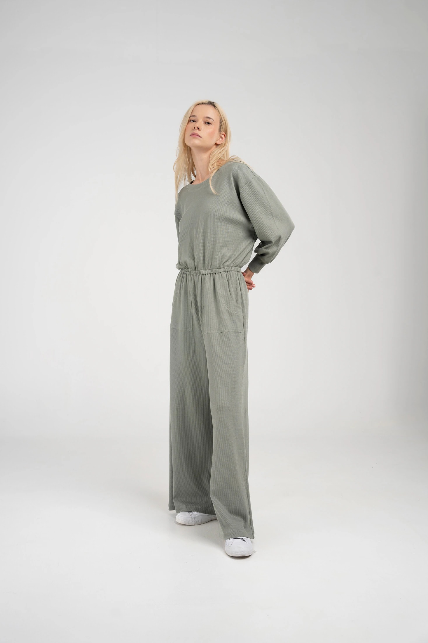 Organic Waffle Jumpsuit - imagen 1