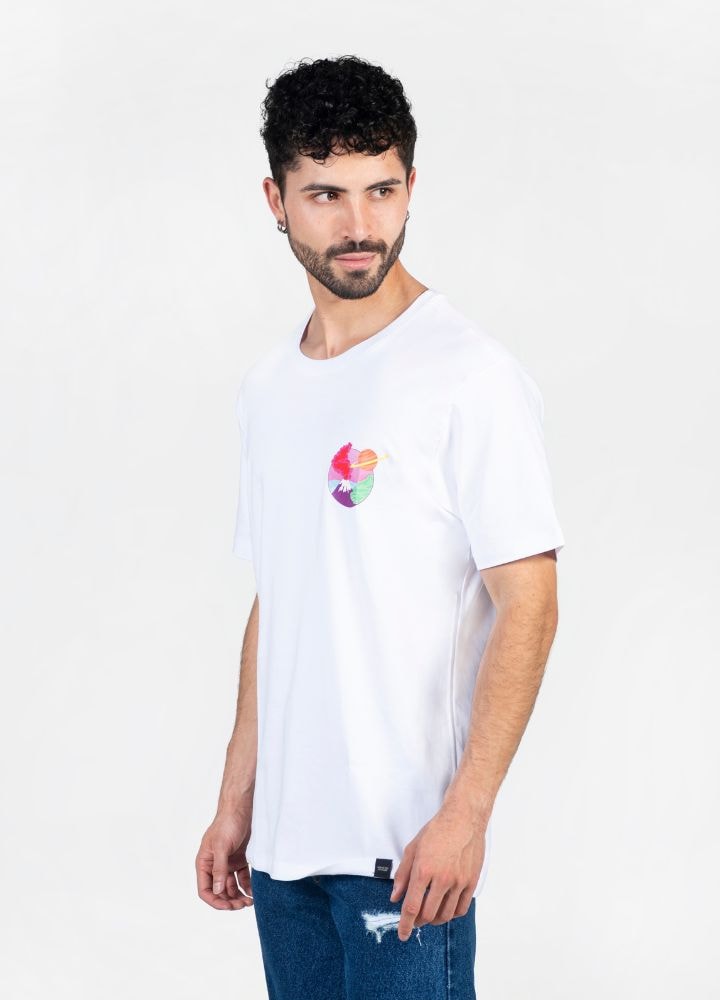 Volcano Camiseta Oversized – Blanco - imagen 1