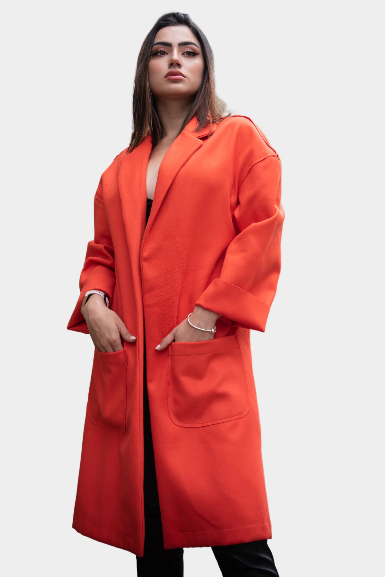 Maxiabrigo Naranja - imagen 1