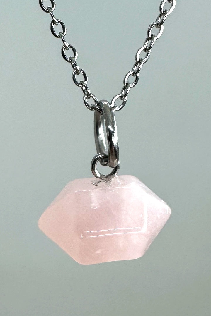 Cadena cuarzo rosa - imagen 1