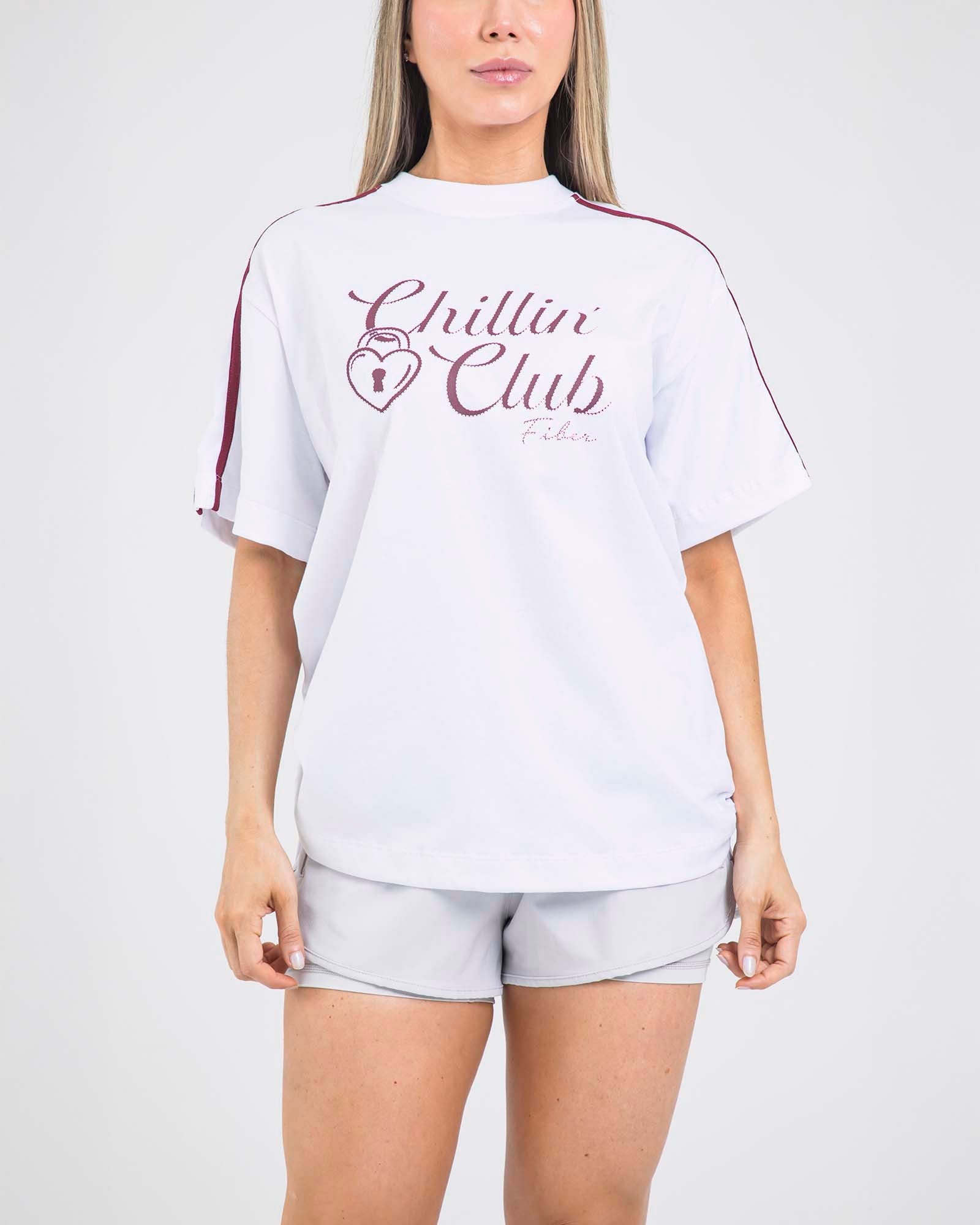 Camiseta oversize chillin blanco lumen FIBER - imagen 1