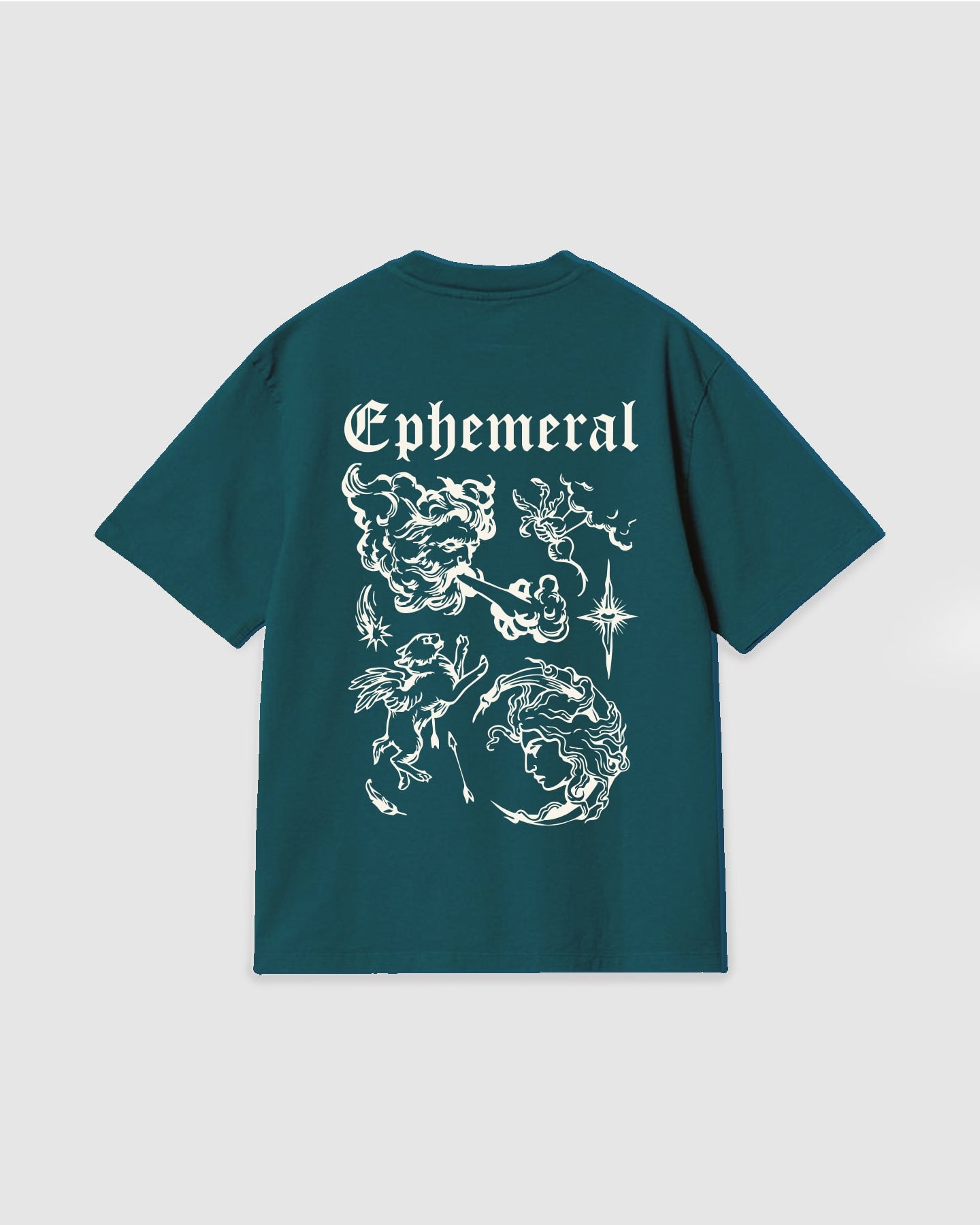 Oversized T Shirt Ephemeral Dark Green - imagen 1