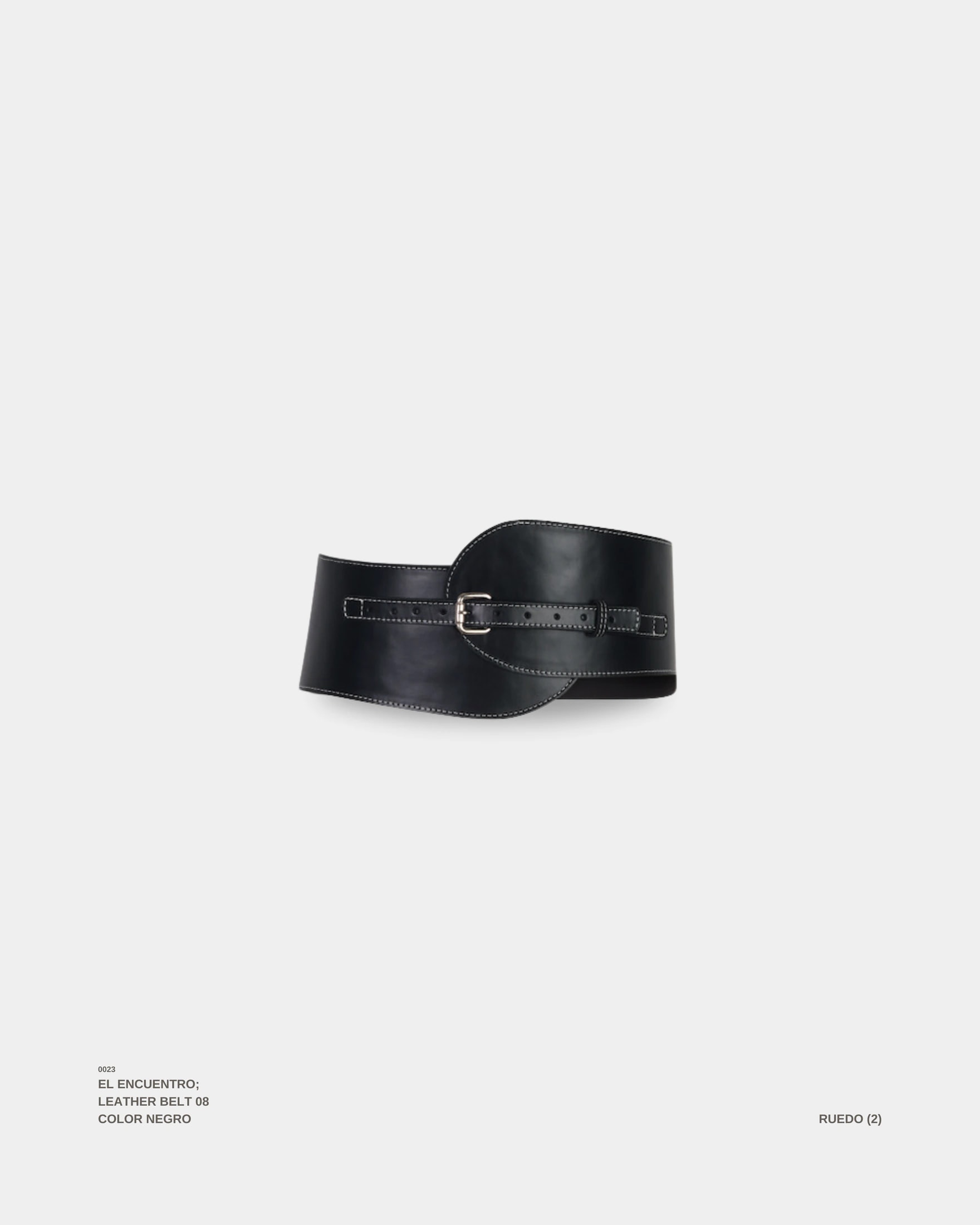 "EL ENCUENTRO" BELT NEGRO - imagen 1