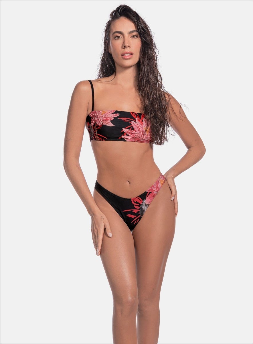 VESTIDO DE BAÑO DOS PIEZAS CON BORDADO CANUTILLO - PRECIO ESPECIAL - imagen 1