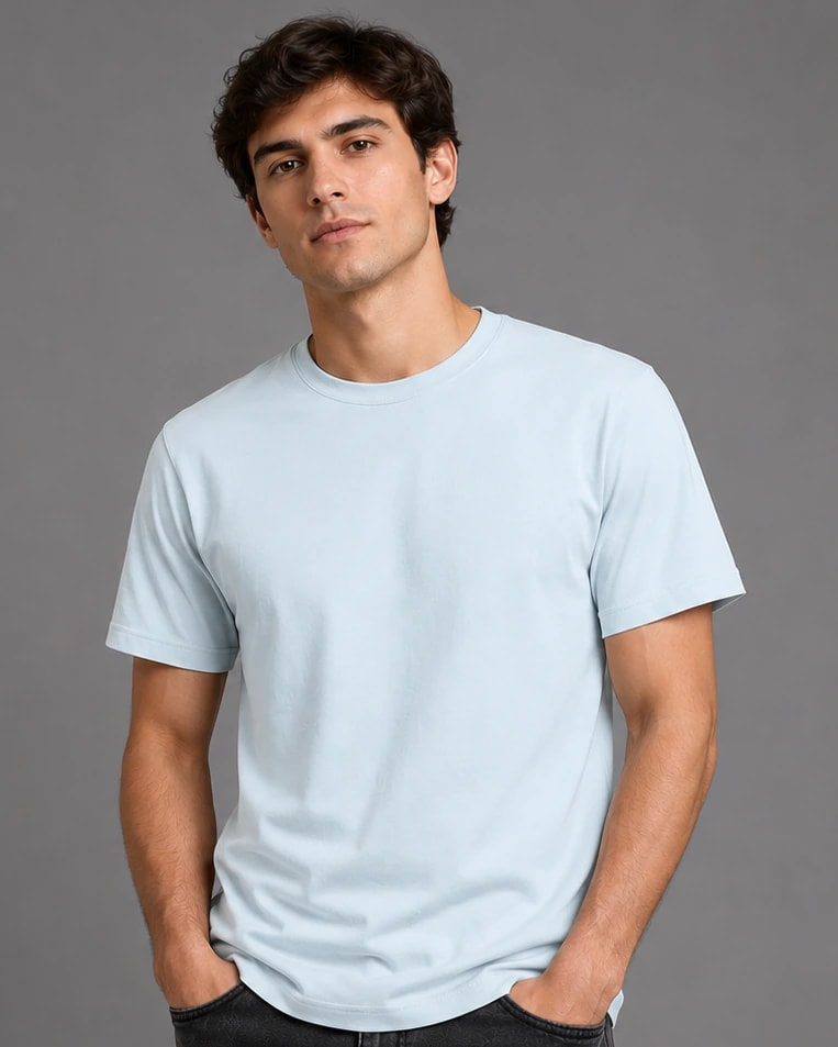 Camiseta Basica Holanda Baby Blue - imagen 1