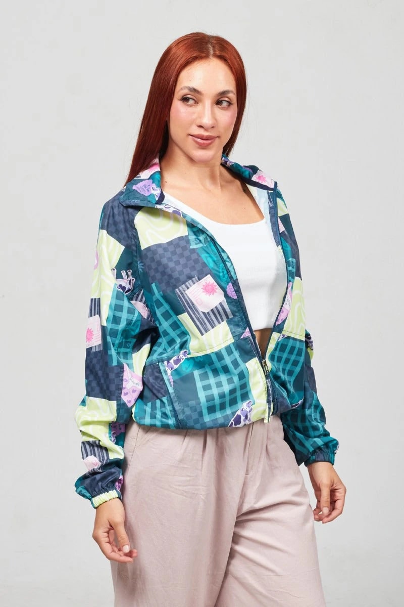 Chaqueta Rompevientos Verde Ensueños - imagen 1