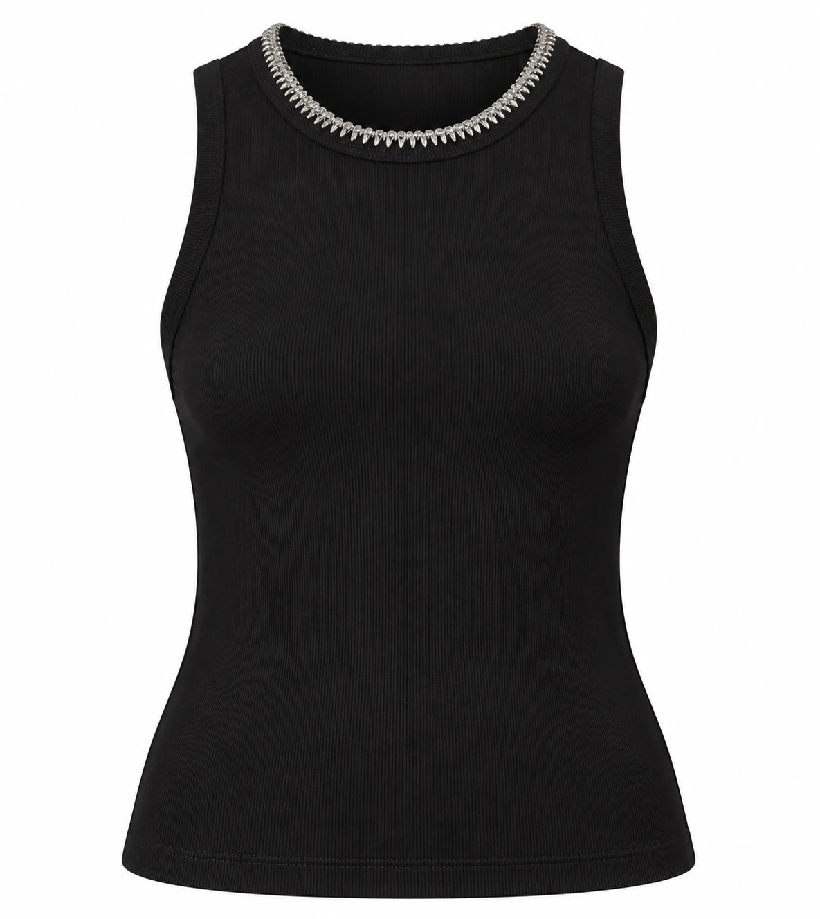 ELODIE TANK TOP BLACK - imagen 1