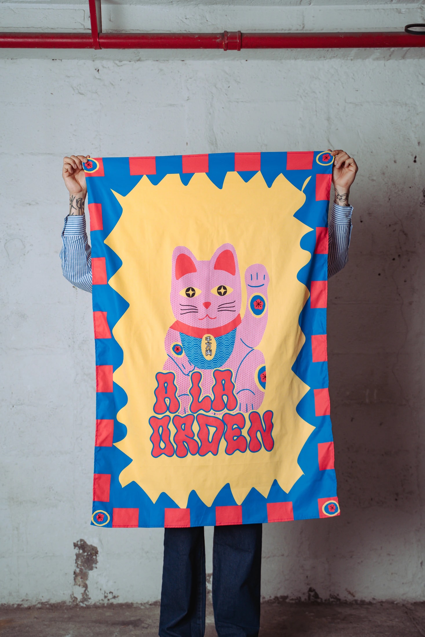 Pareo Gato de la Suerte - imagen 1