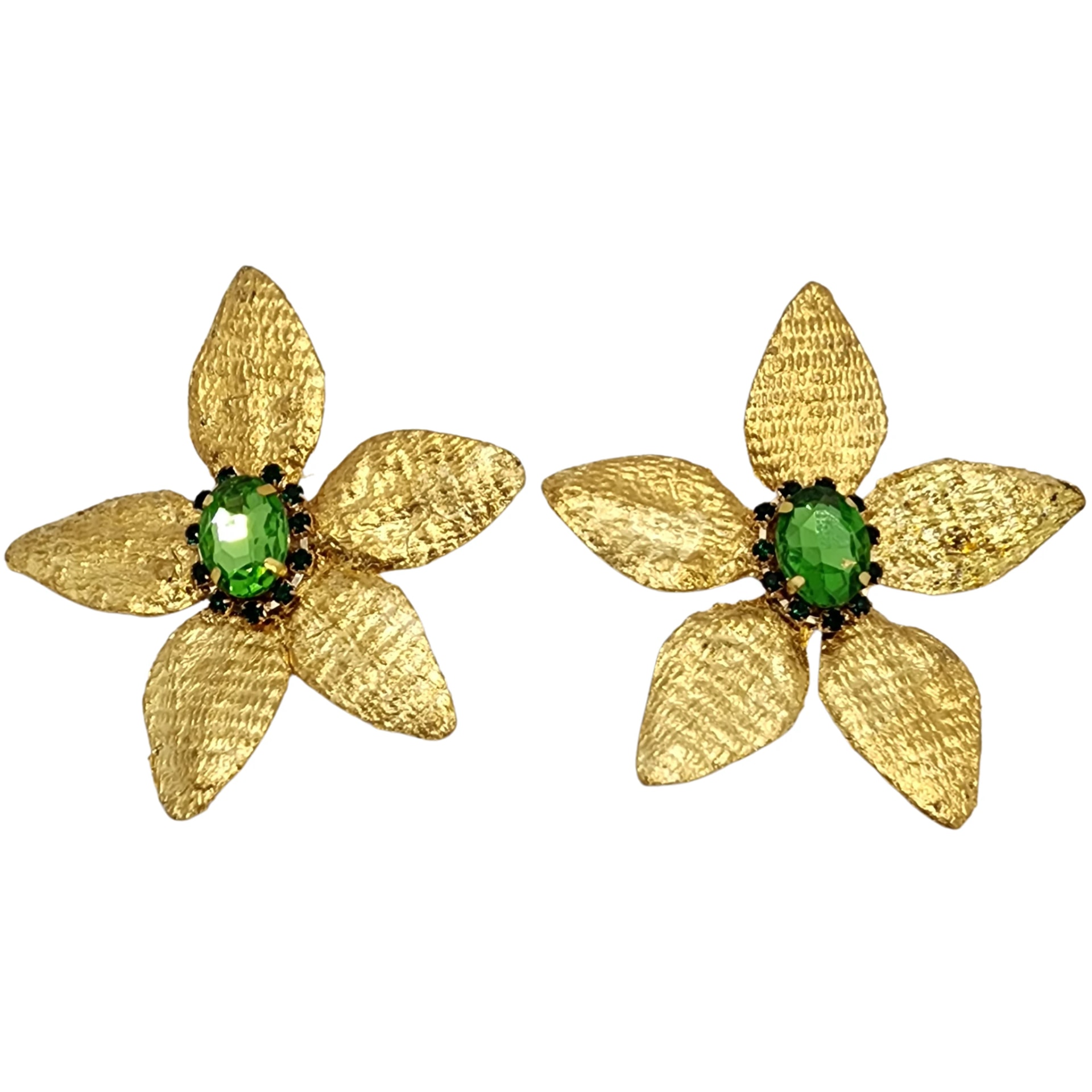Emerald Bloom Earrings - imagen 1
