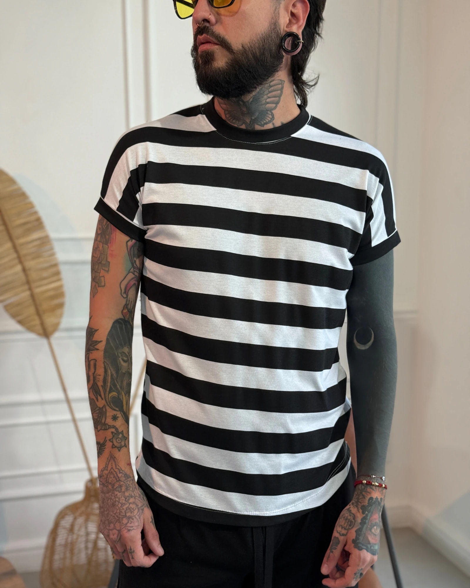 Camiseta 80's black and white - imagen 1