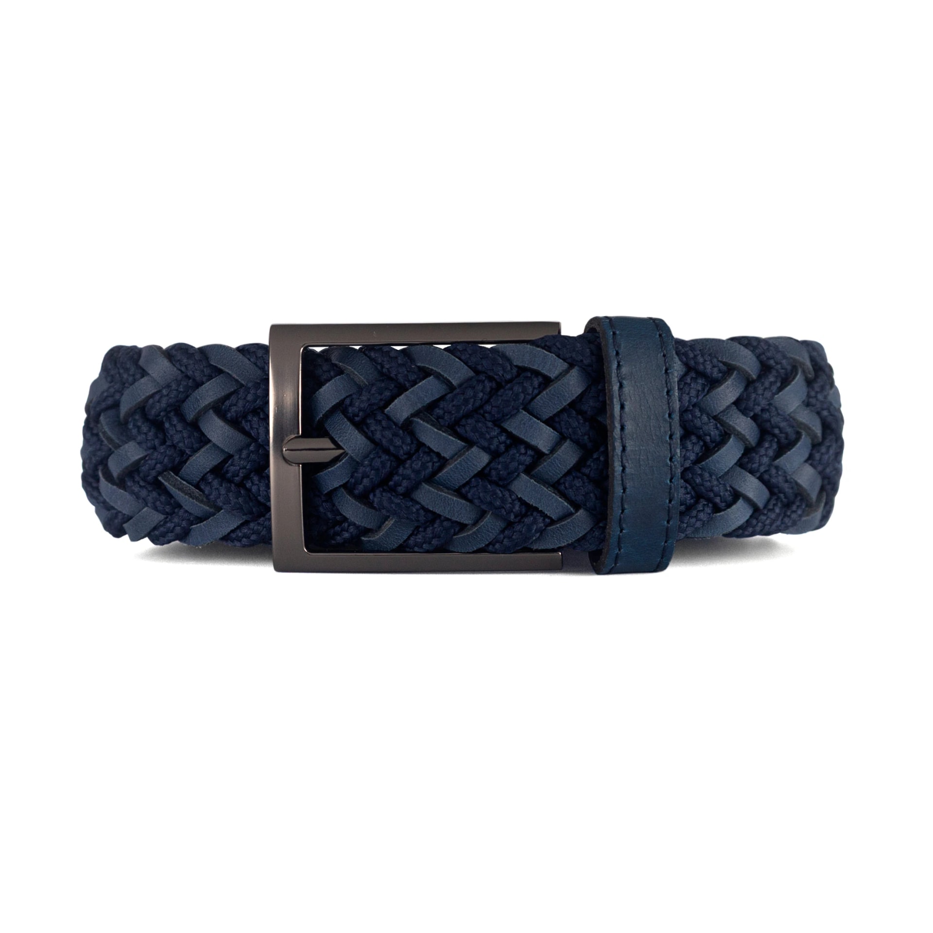 CINTURÓN LEATHER FUSION azul - imagen 1