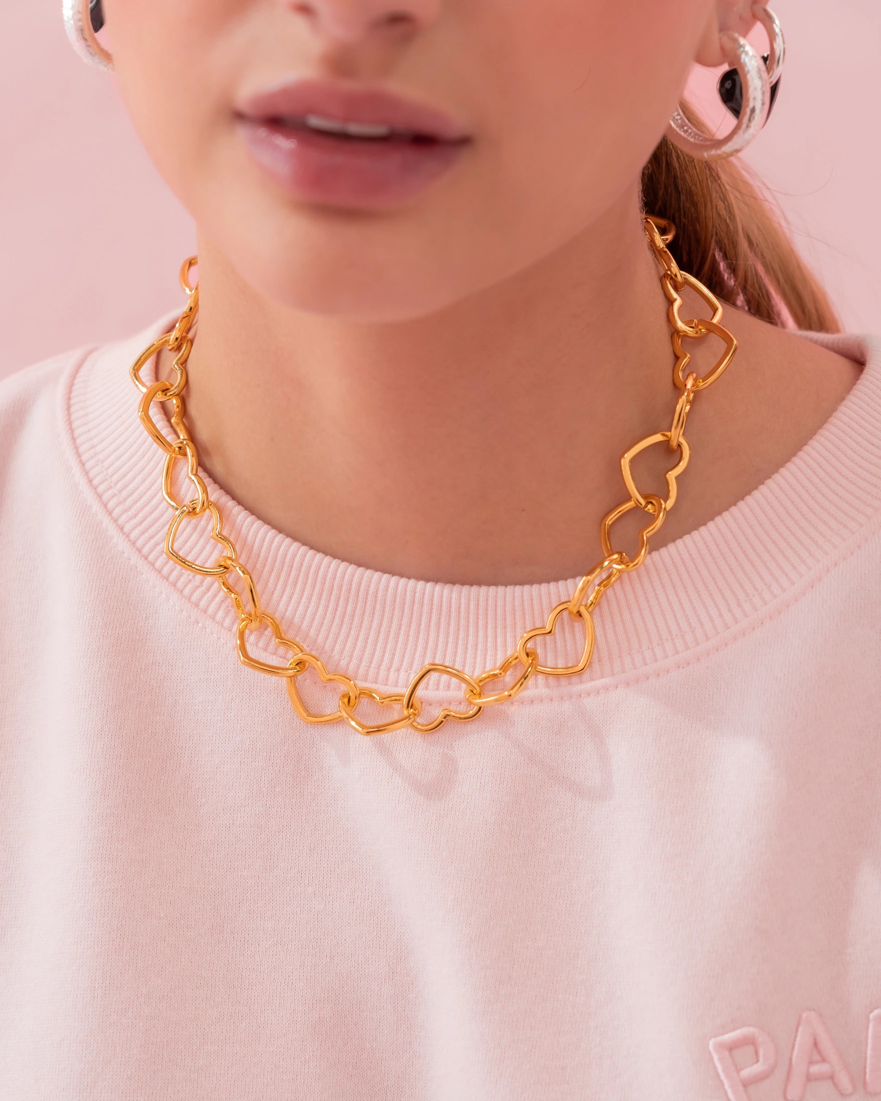 Collar Corazón + Aretes - imagen 1