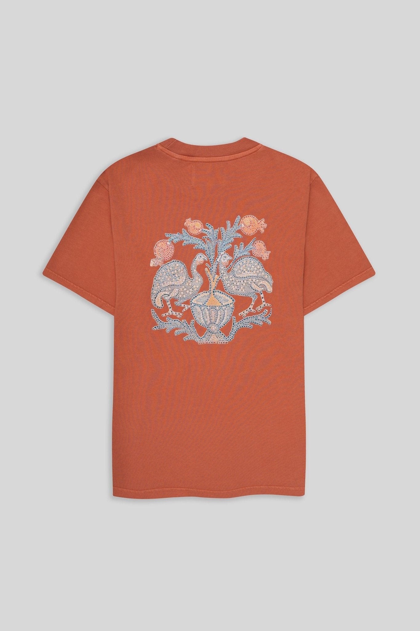 Men's cotton t-shirt orange musas - imagen 1