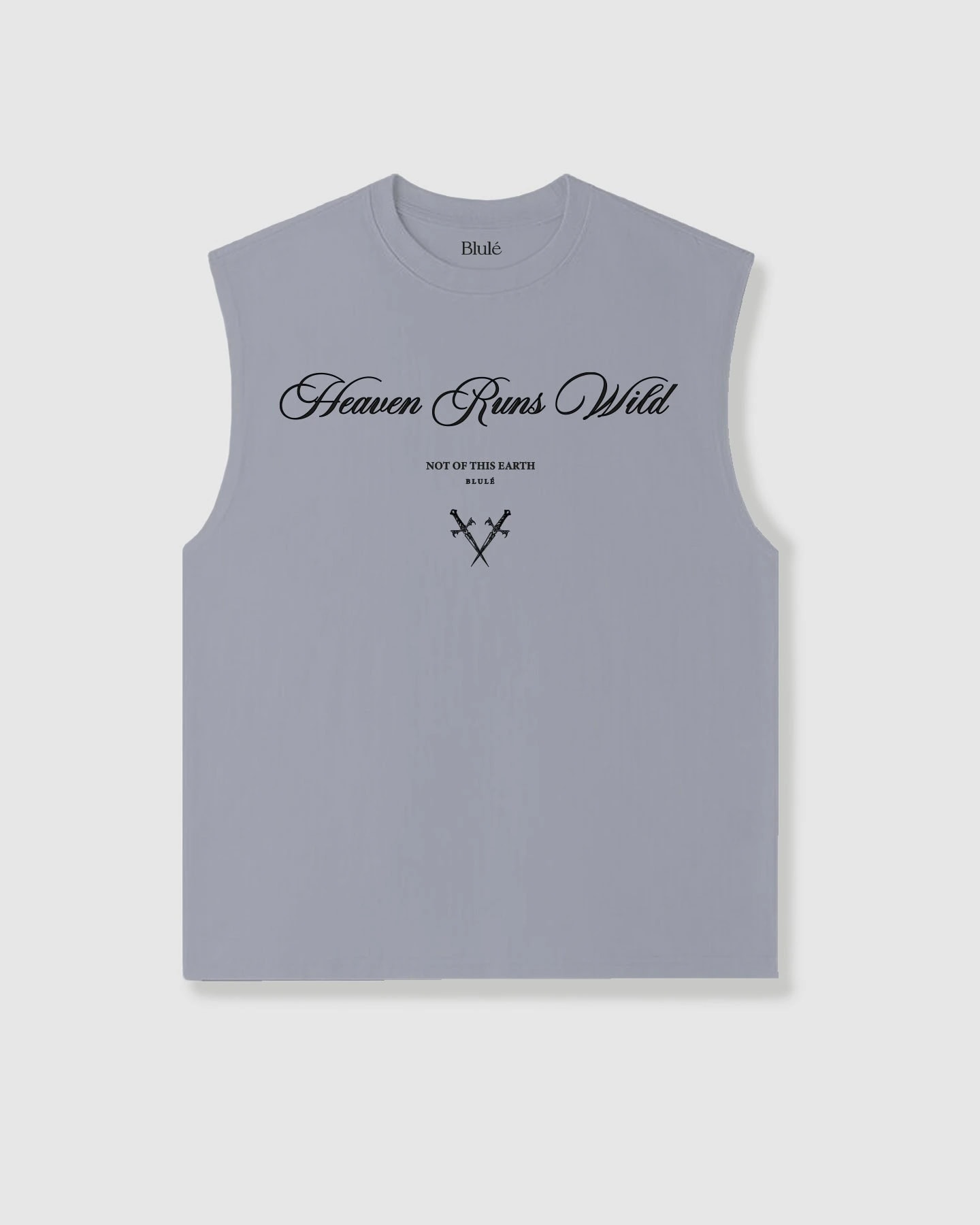 Oversized Sleeveless Heaven Runs Wild Grey - imagen 1