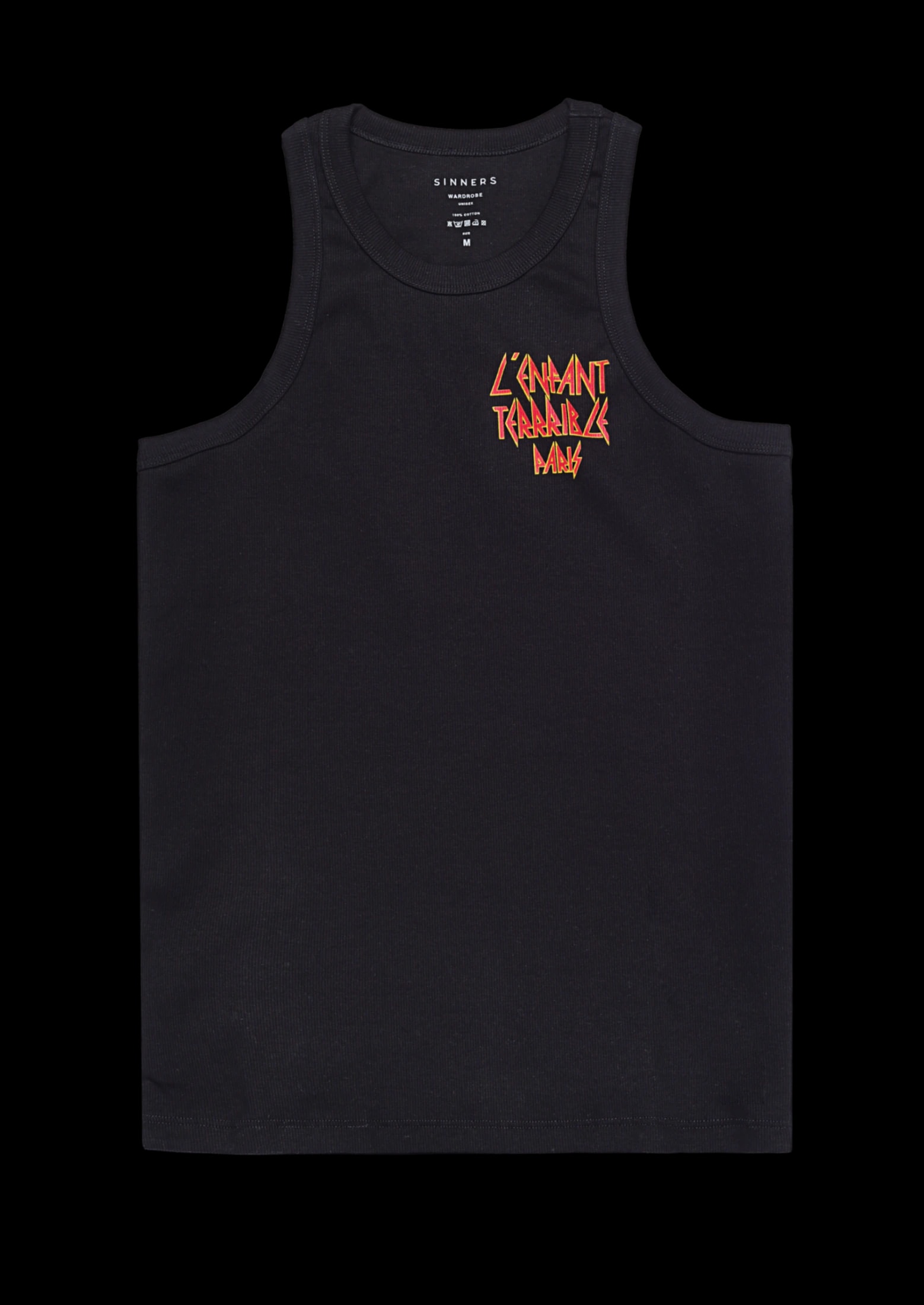 L'ENFANT BLACK MEN TANK TOP - imagen 1