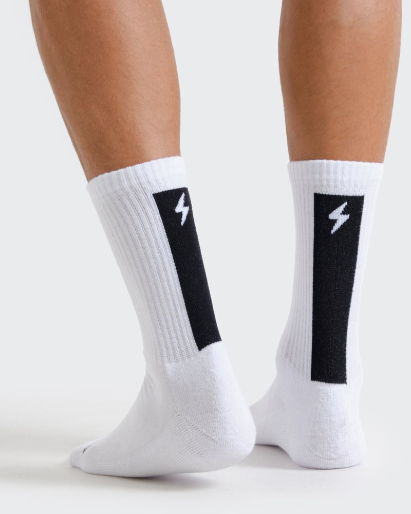Medias Para Hombre Blancas Block - imagen 1