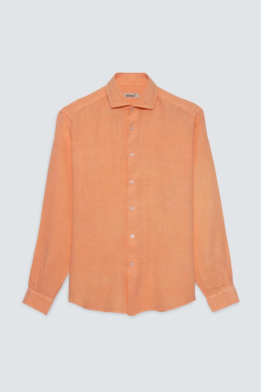 Men's linen shirt light coral - imagen 1
