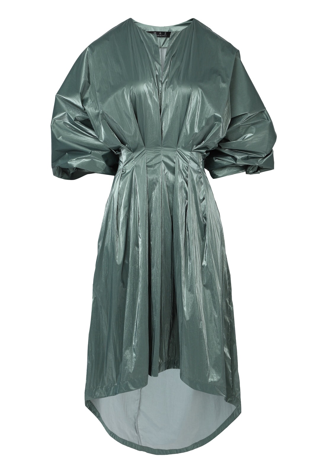 METALLIC PIN TUCK DRESS - imagen 1