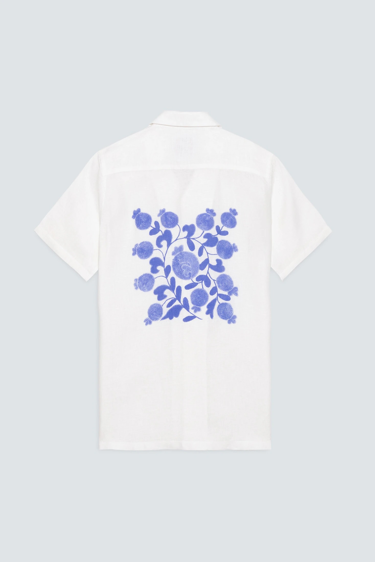 Men's linen shirt white kokan - imagen 1