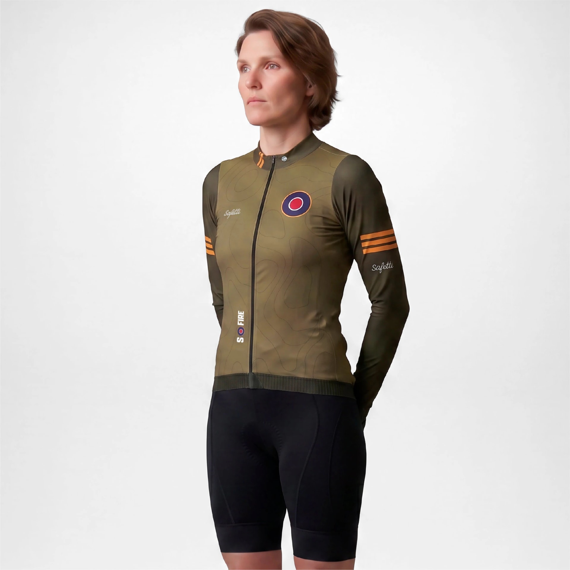CAMISA CICLISMO MANGA LARGA S-FIRE GREEN PARA MUJER - imagen 1