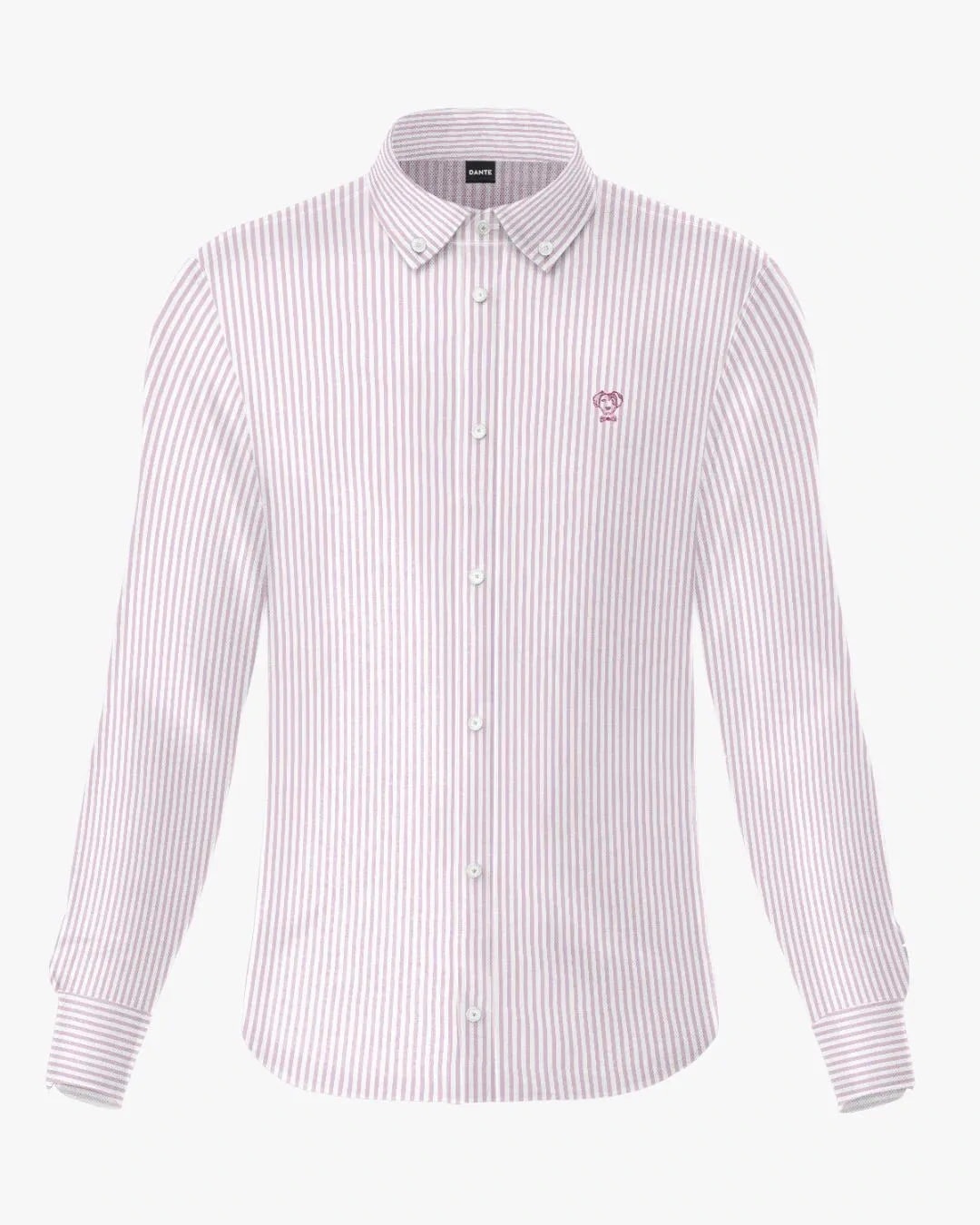 Camisa Antimanchas Oxford Rayas Light Pink Columbia - imagen 1