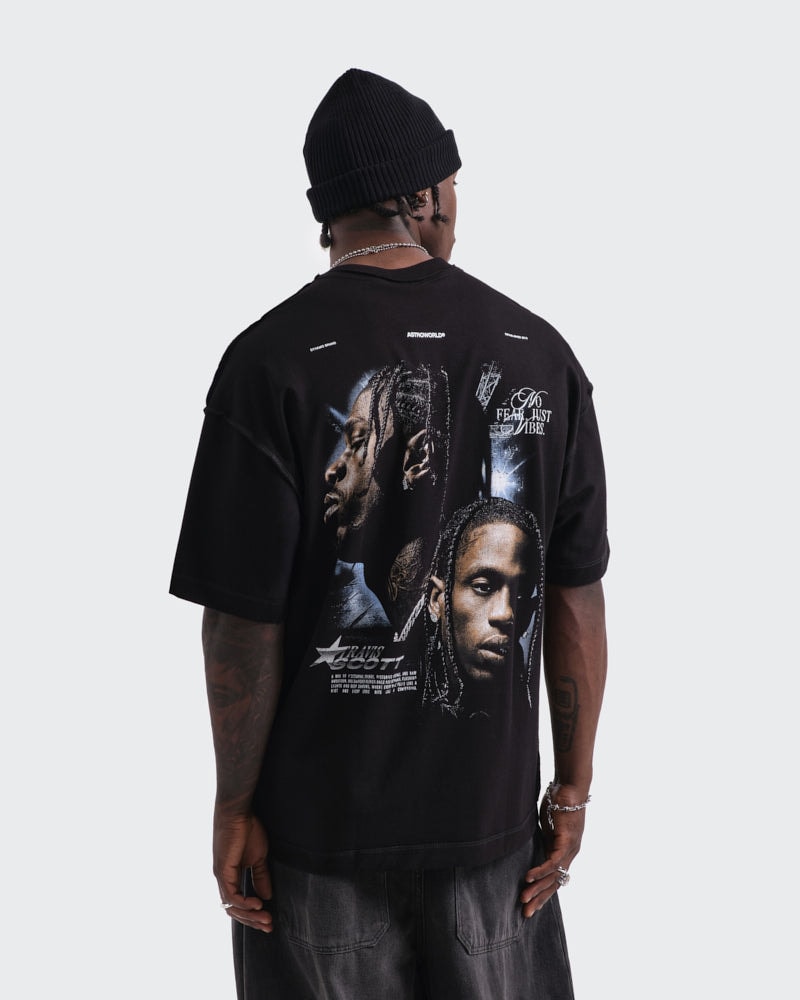 Camiseta Negra Oversize Night Vision - imagen 1