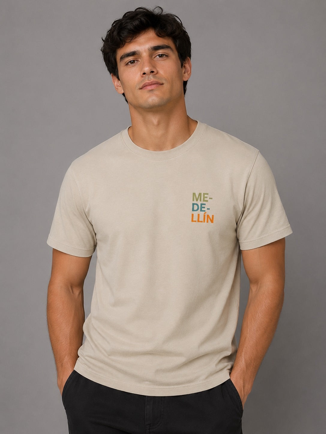 Camiseta Medellin Beige - imagen 1