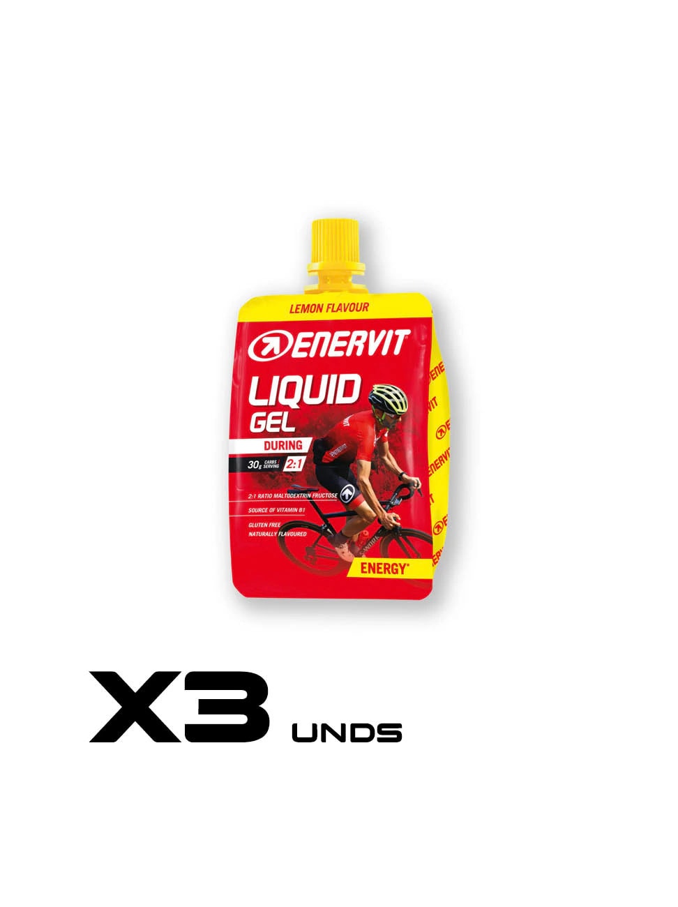 LIQUID GEL CON TAPA ENERVIT 30 gr X3 - imagen 1