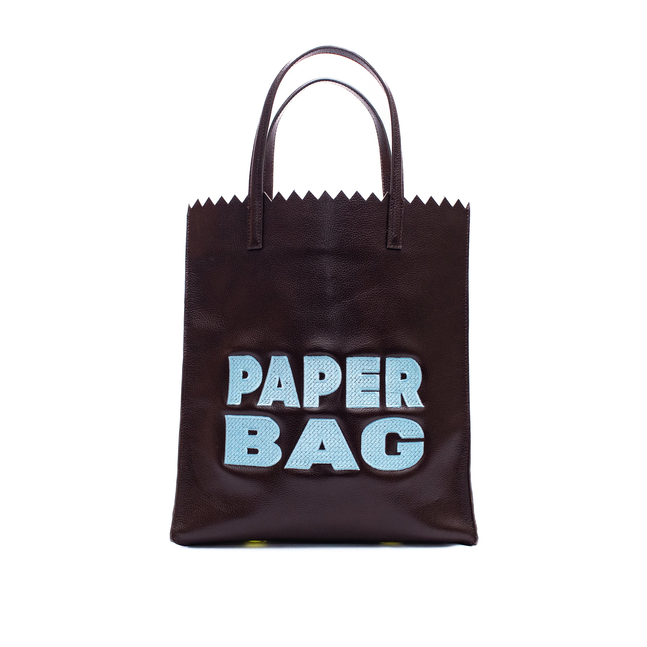 PAPER BAG chocolate x sky blue - imagen 1