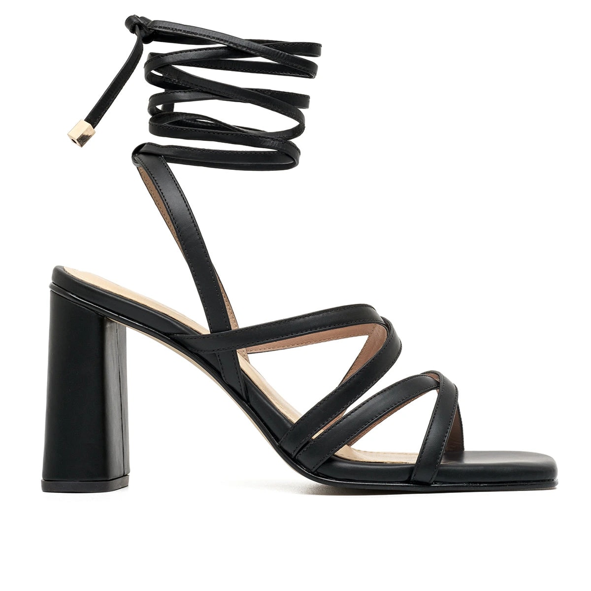 GIANNA BLACK SANDALS - imagen 1