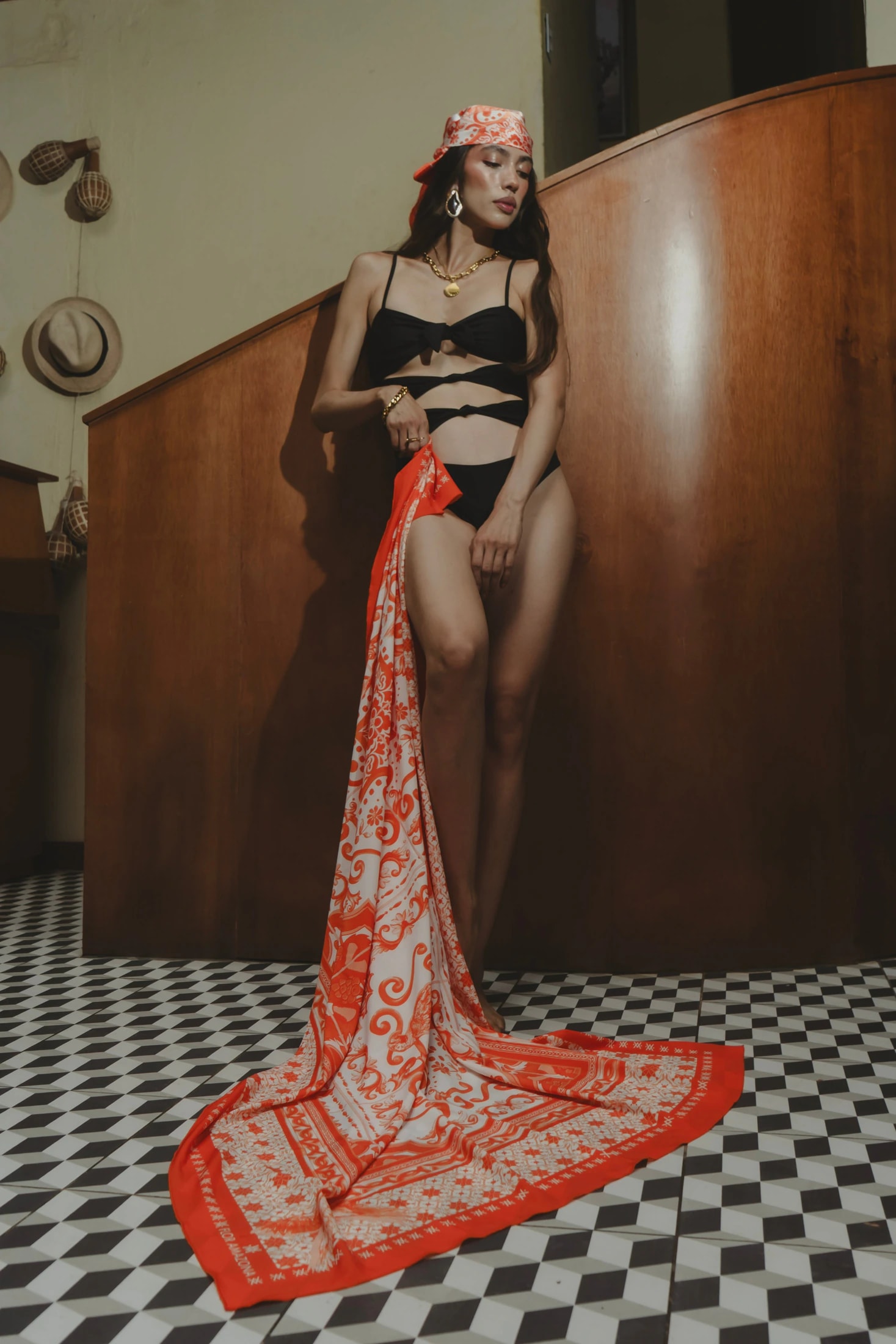 AZULEJOS NARANJA BEACH WRAP - imagen 1