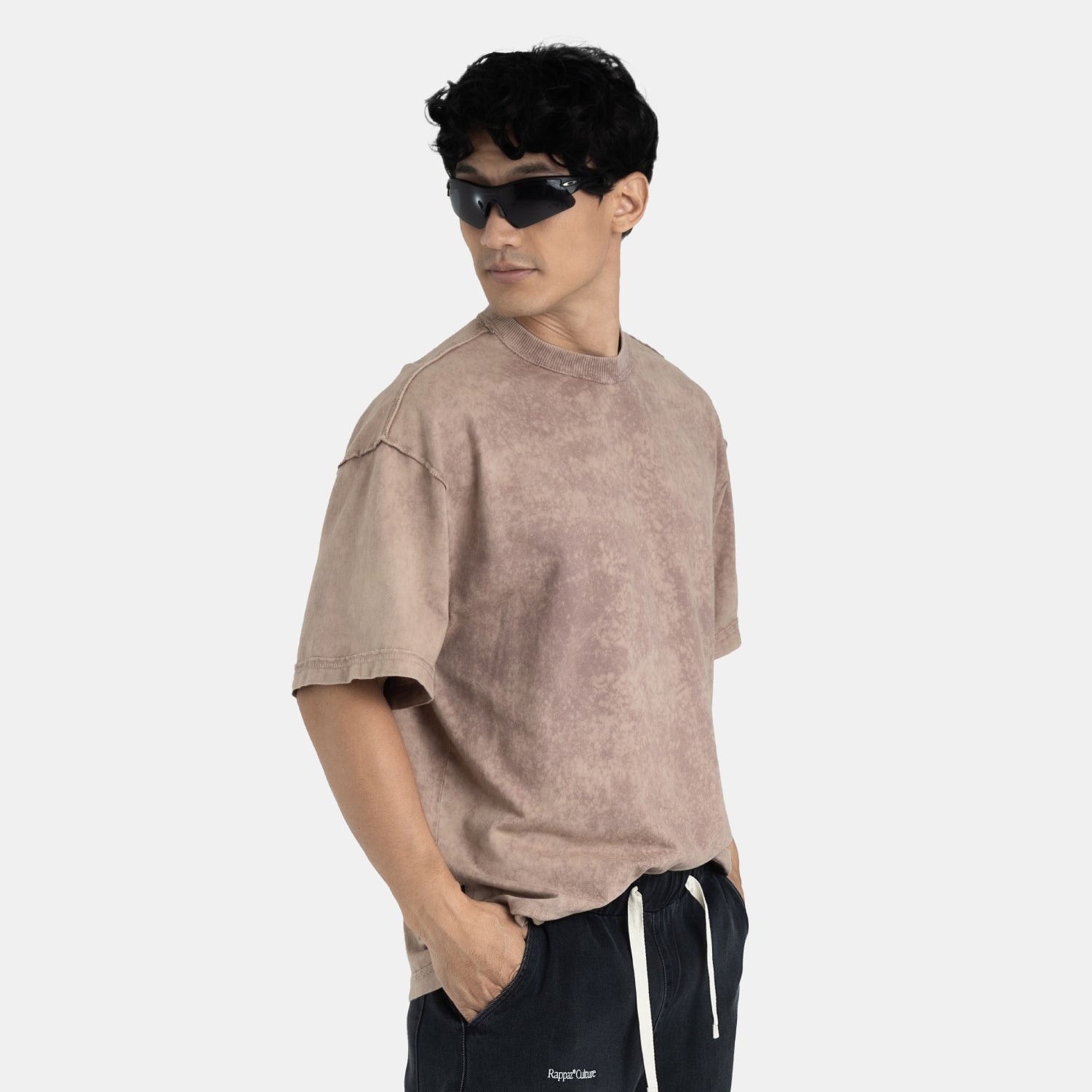 Acid Washed Boxy Tee Mocca - imagen 1