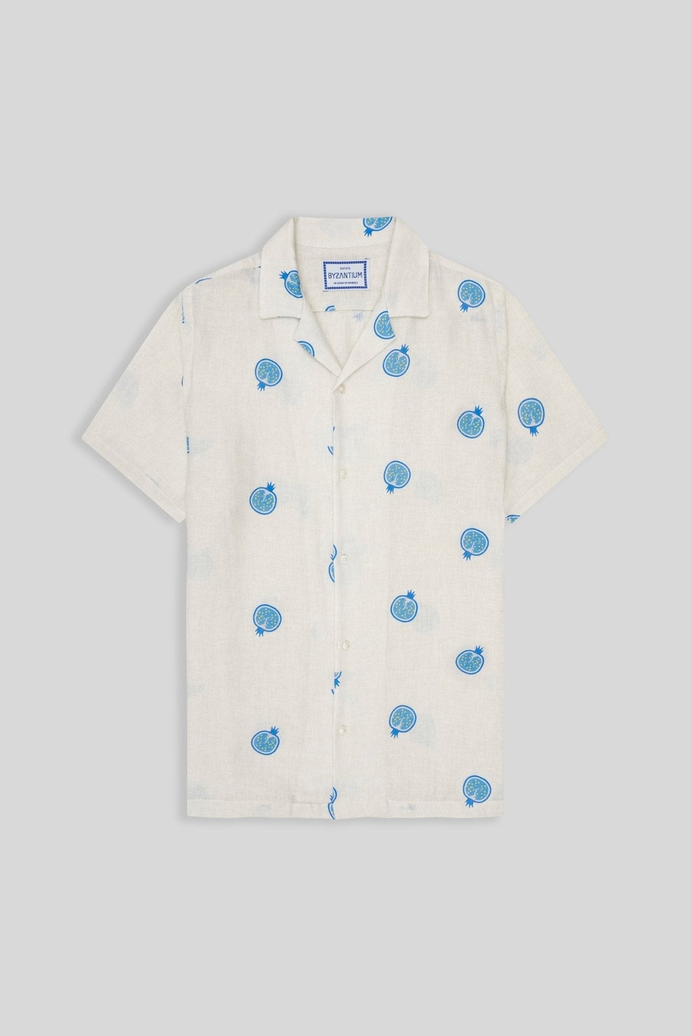 Men's bastión linen shirt white - imagen 1