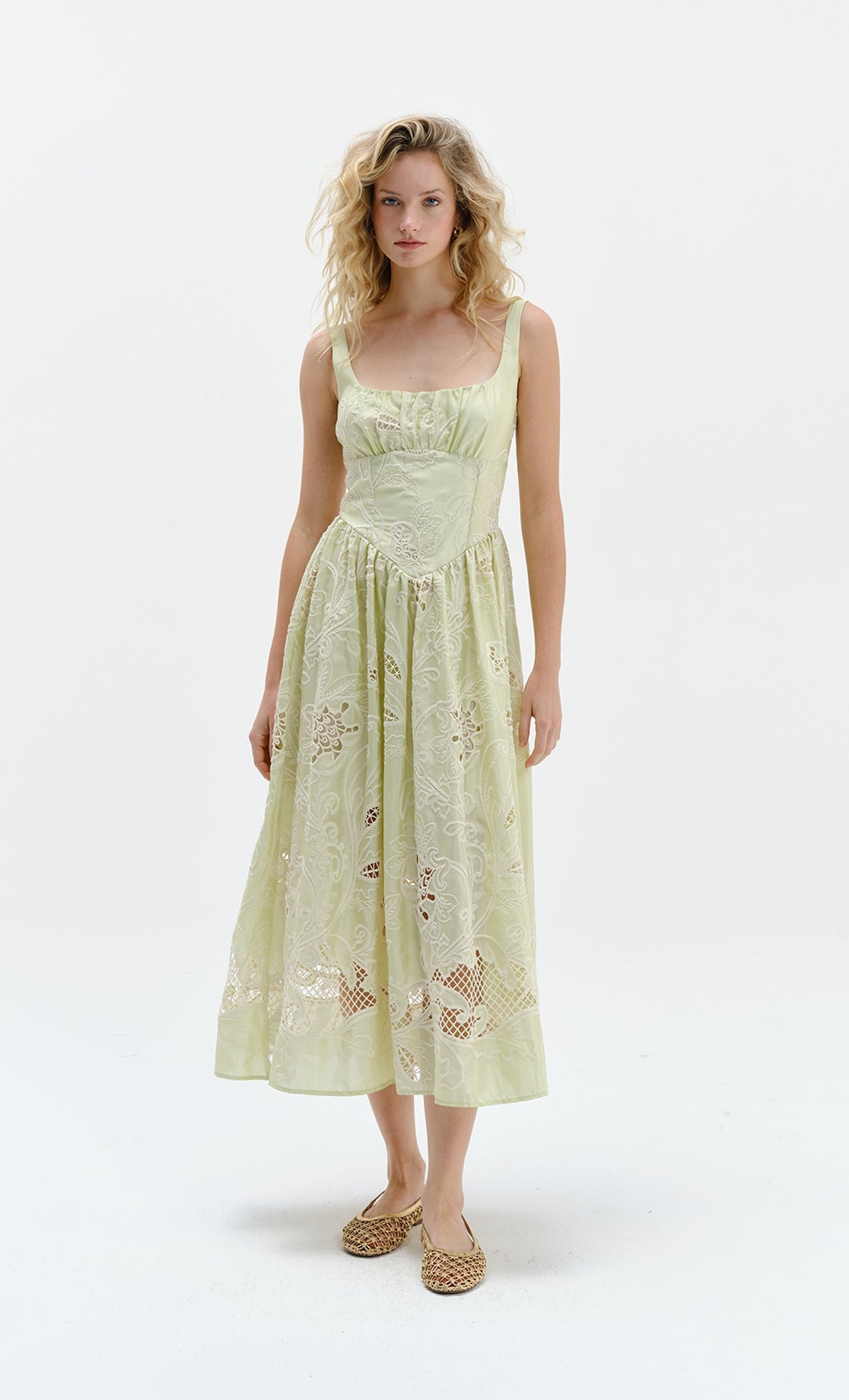 Vestido midi Mossy Green - imagen 1