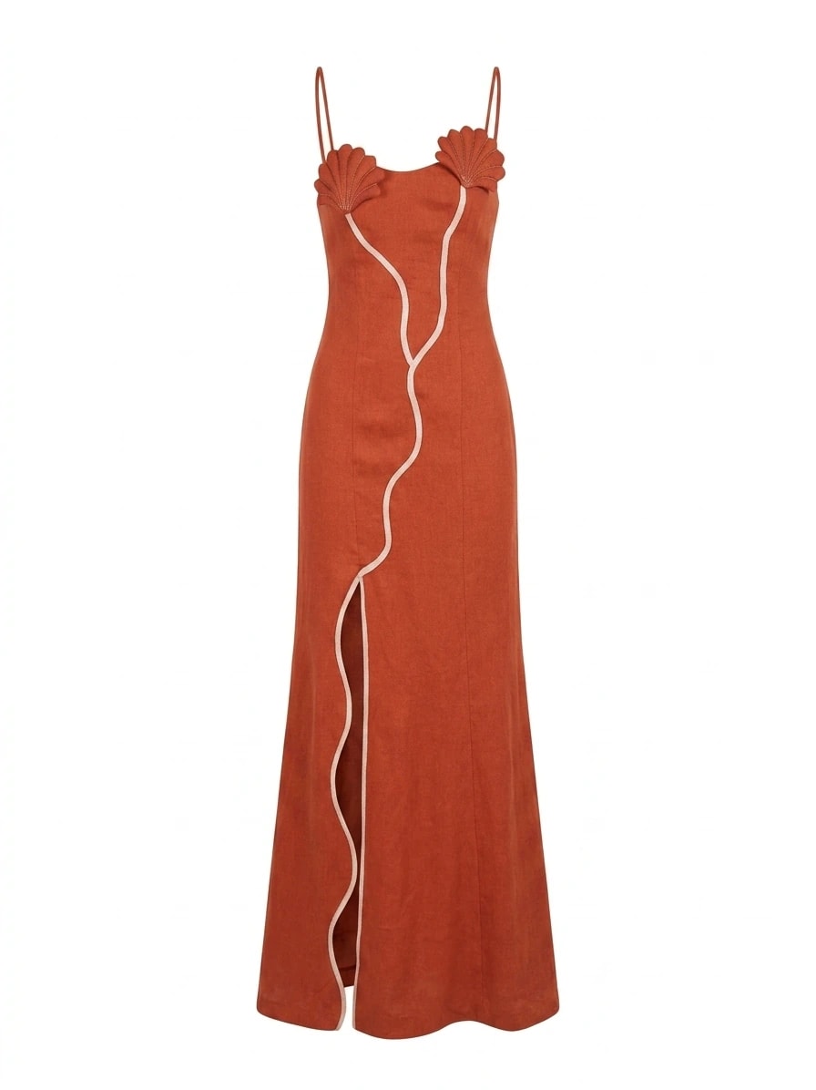 ANTONIA DRESS SUNSET ORANGE - imagen 1