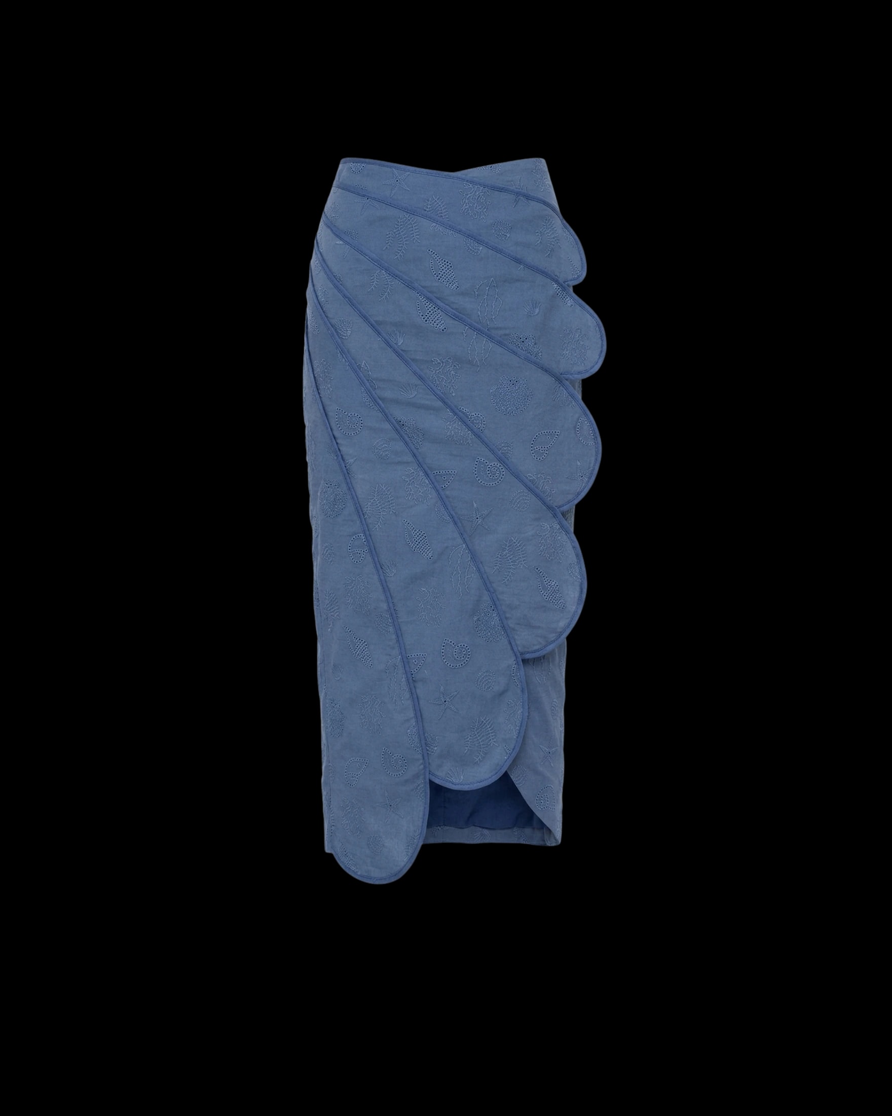 SANGO SKIRT DEEP SEA BLUE SEASHELLS - imagen 1