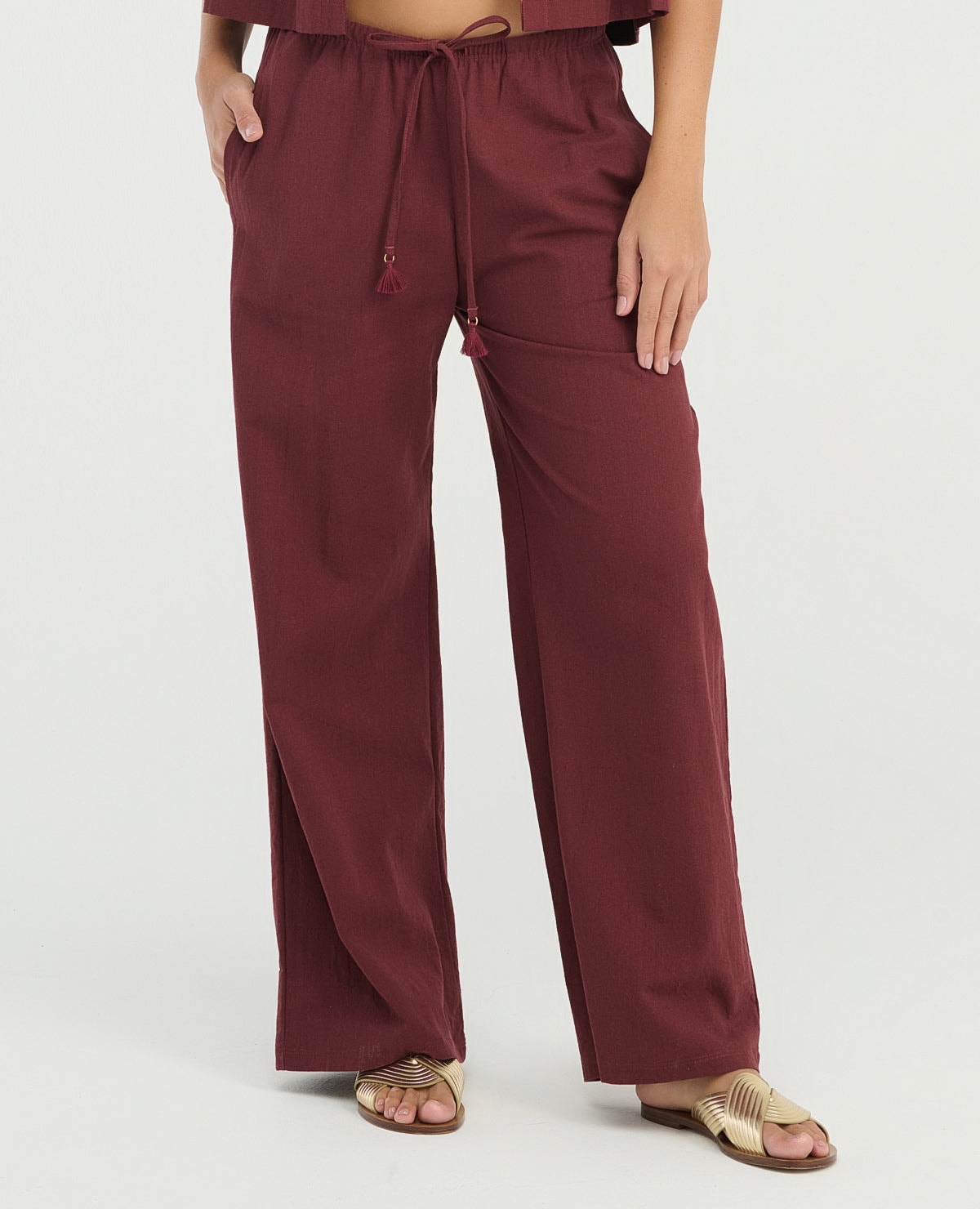 Pantalon | Corte Recto | Tiras Ajustables - imagen 1