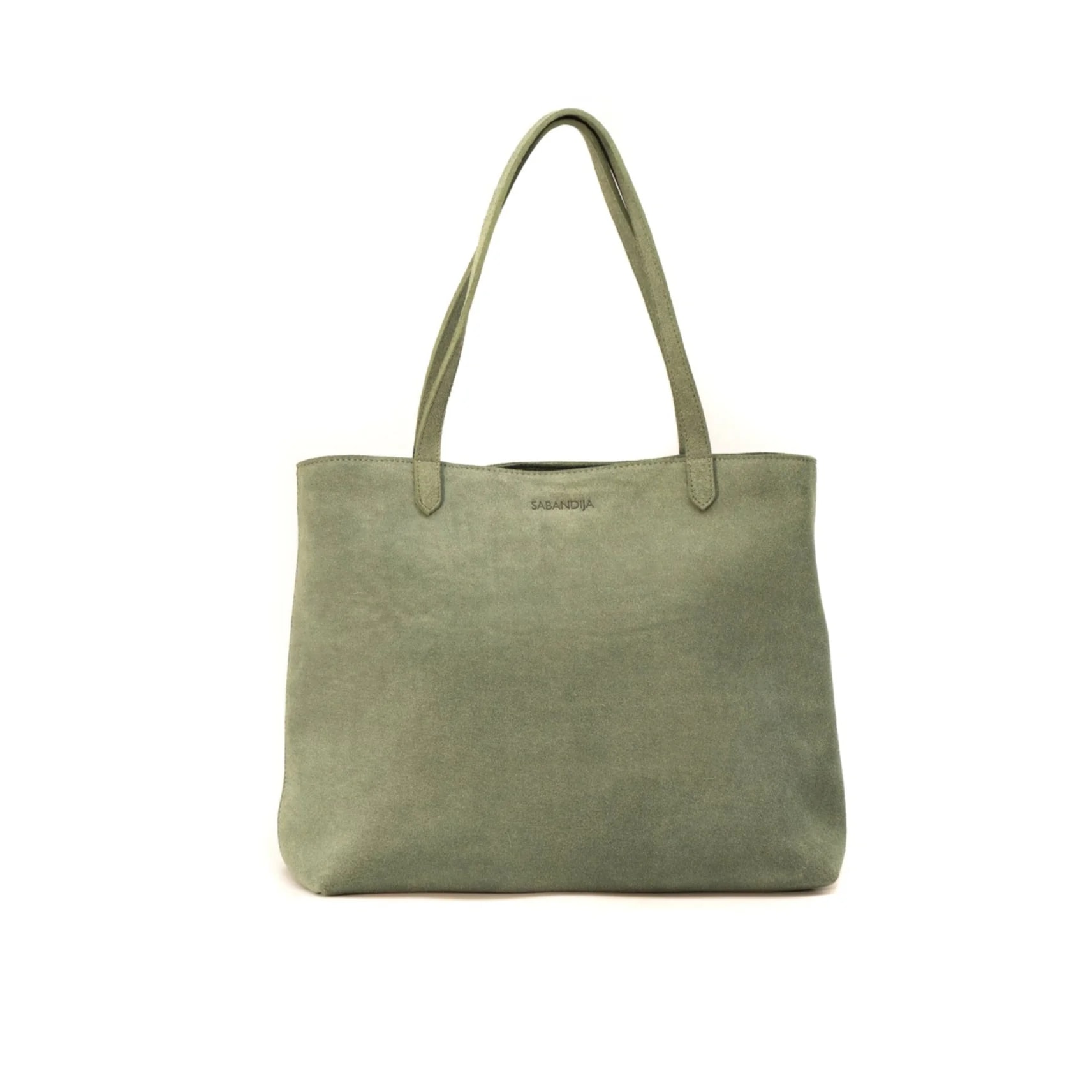 Signet suede tote bag - imagen 1