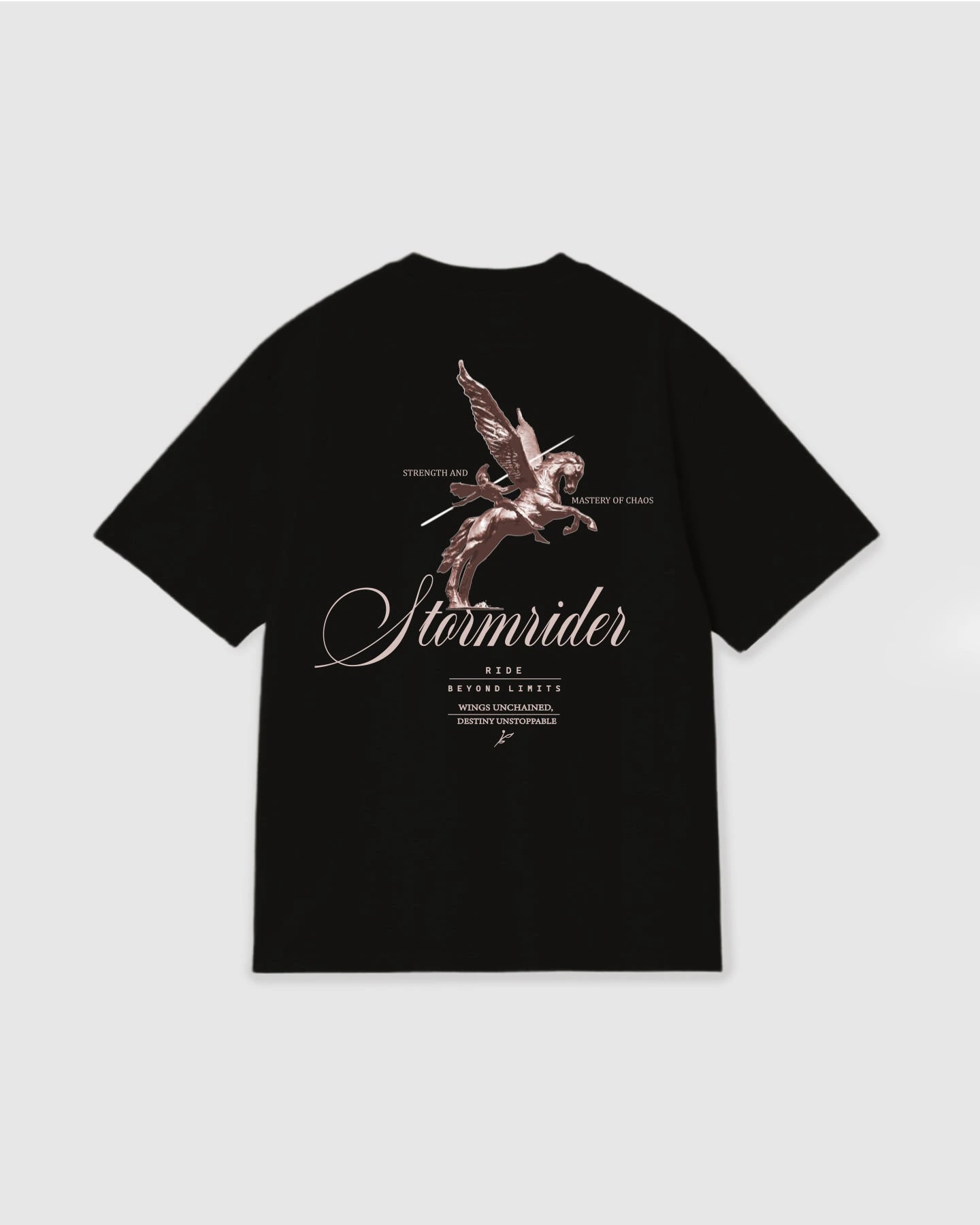 Oversized T Shirt Stormrider Black - imagen 1