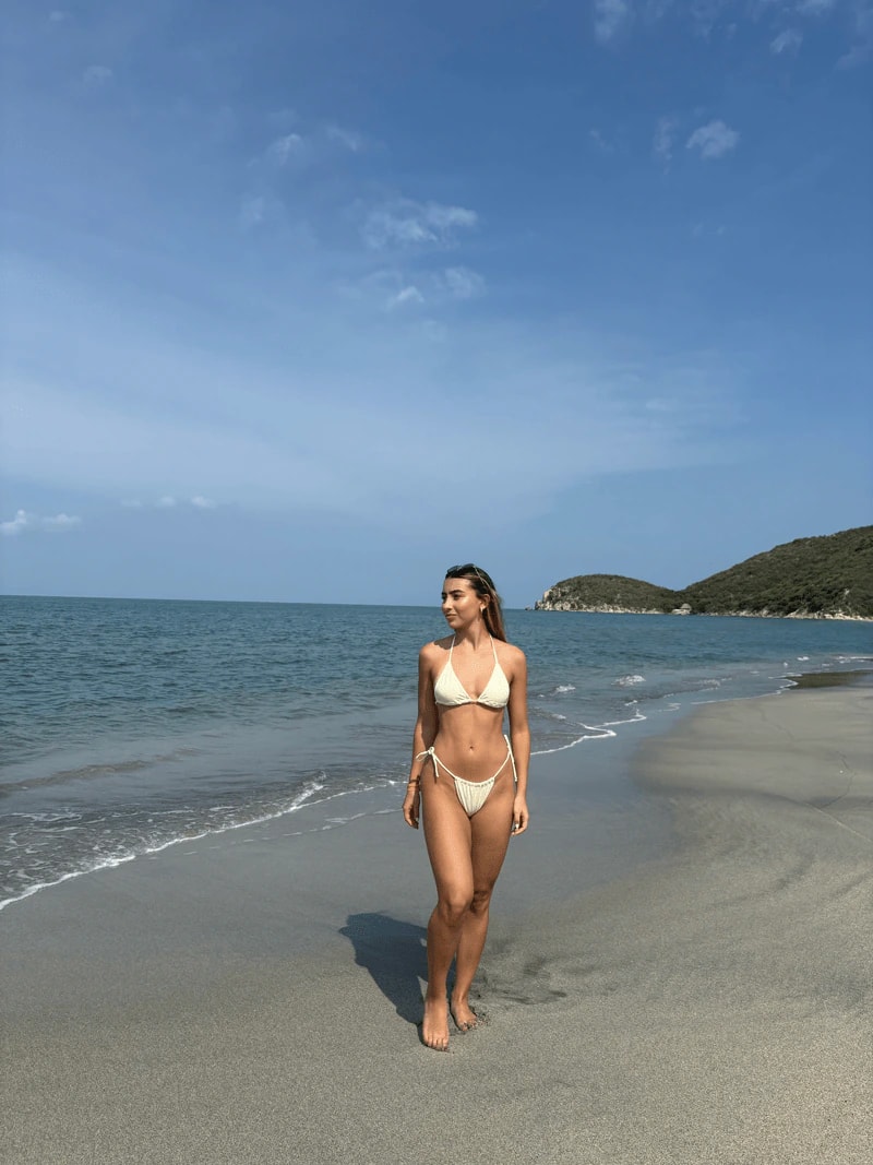 Bikini Triángulos Eva - Butter yellow - imagen 1
