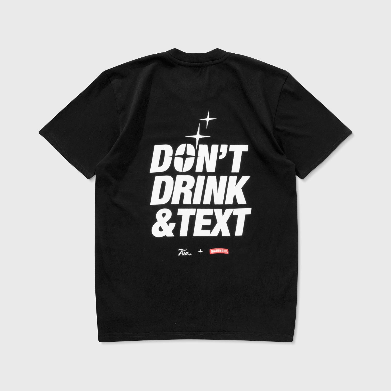True X Smirnoff Text T-Shirt - Black - imagen 1