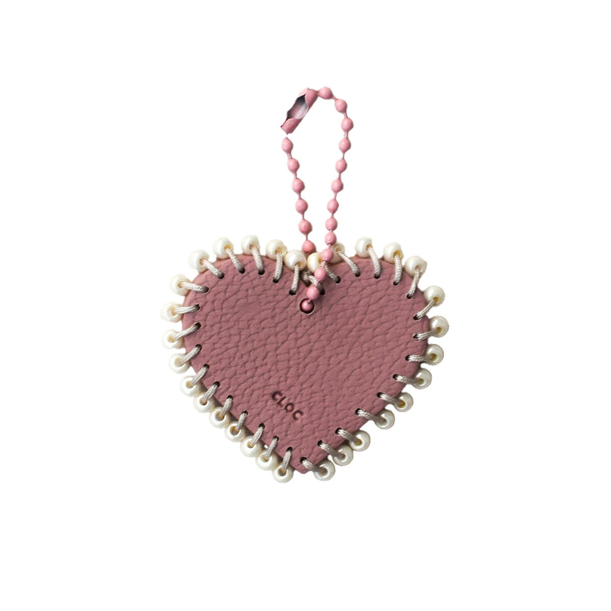 Charm Corazón bordado Champagne pink - imagen 1