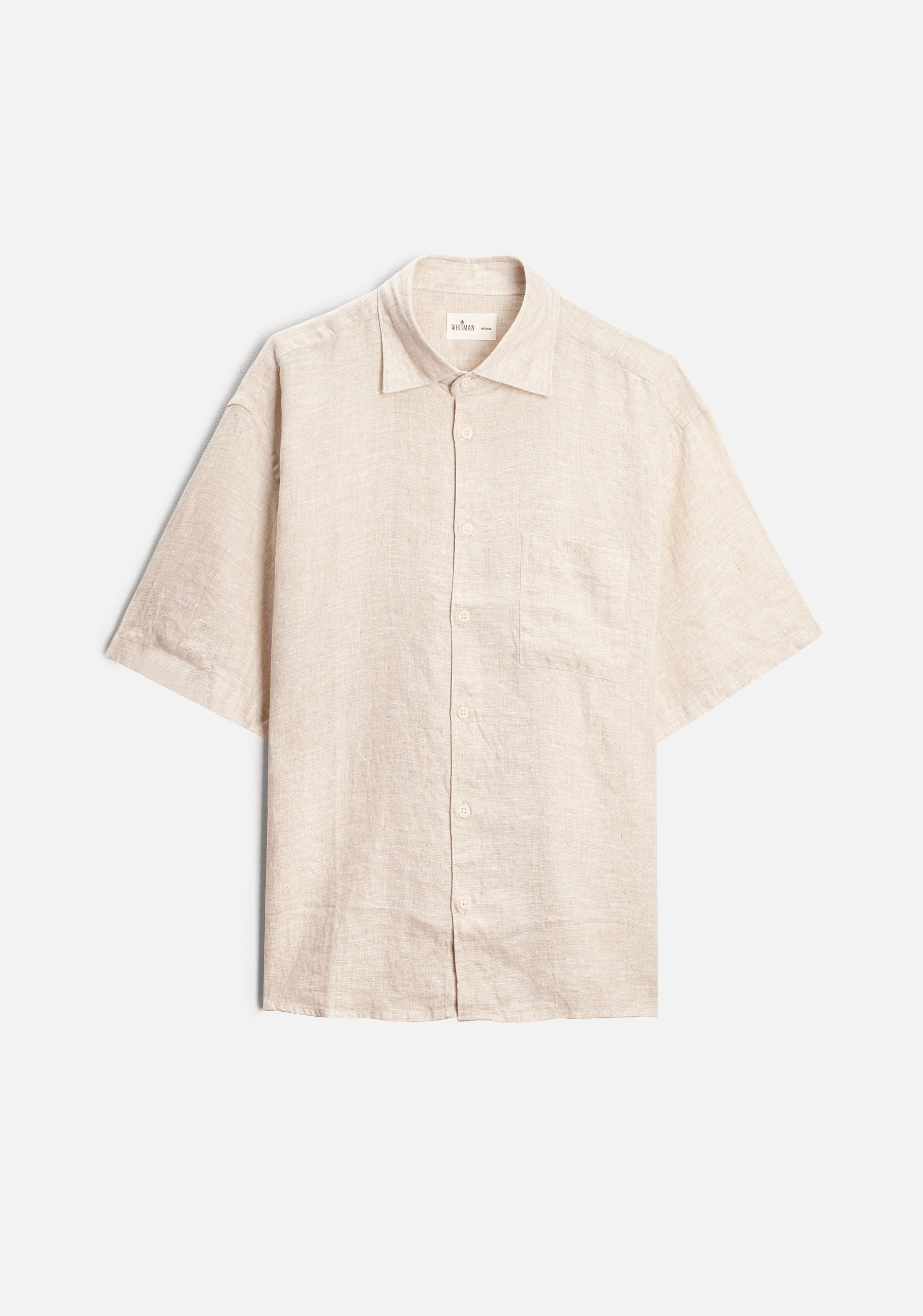 Camisa H Boxy Lino Avena - imagen 1