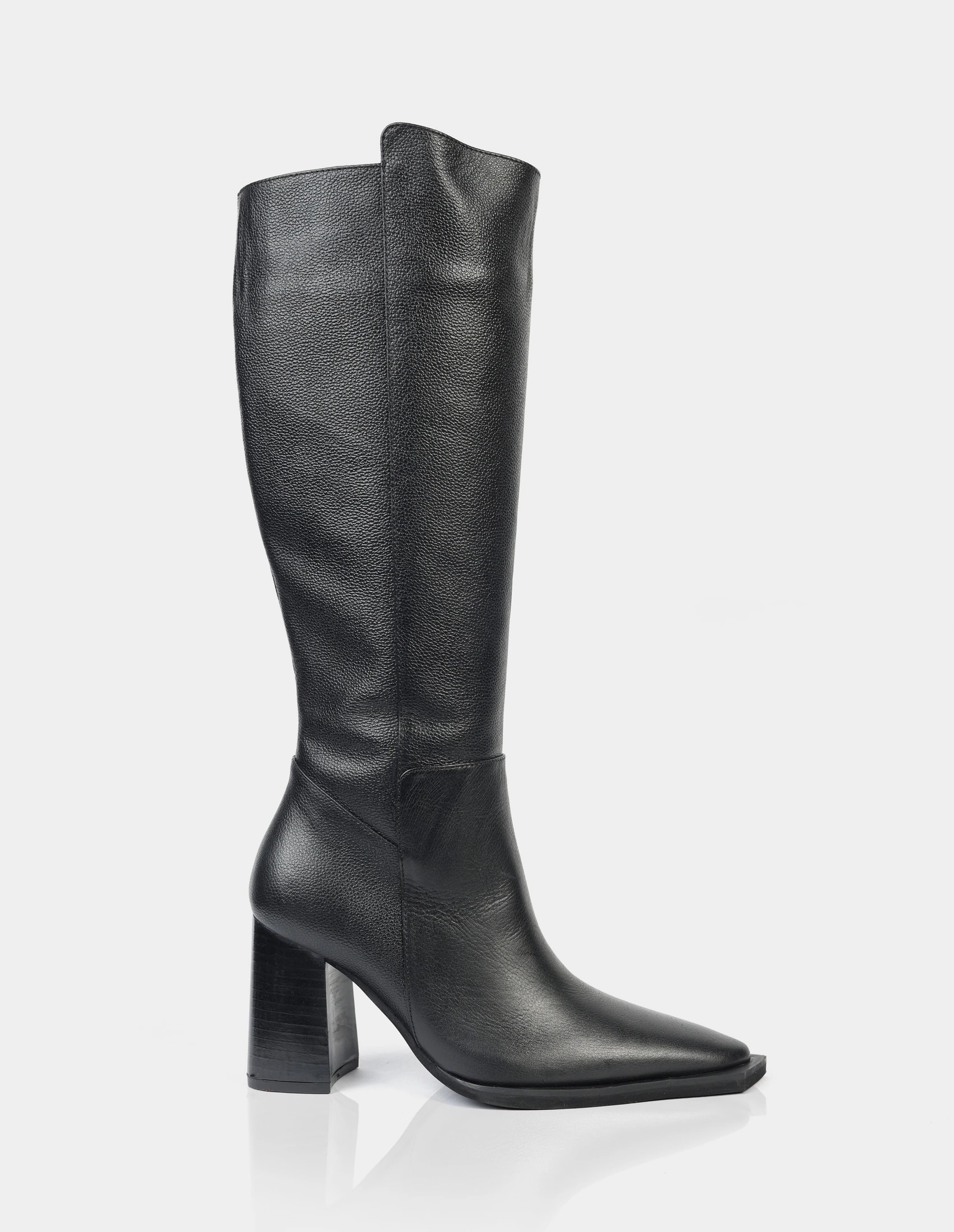 Bota Florencia Cuero Negro - imagen 1