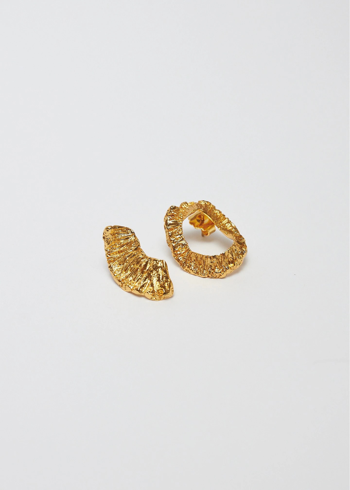 Aretes asimetricos trozo de sol - imagen 1