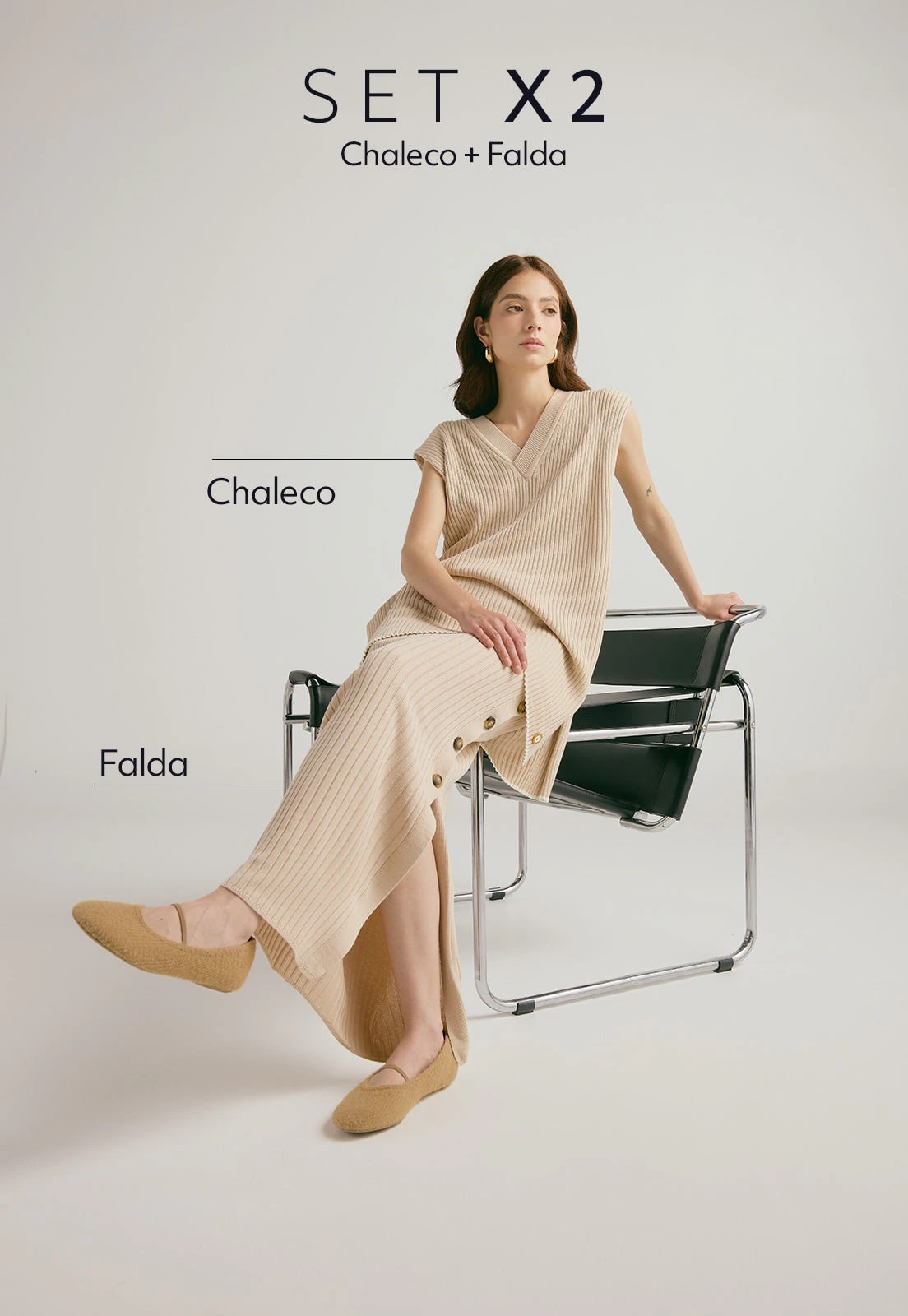 Set Chaleco Andrea / Falda Caroline - imagen 1