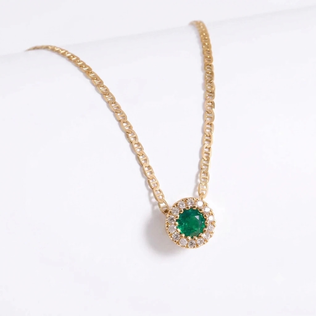 ROUND DIAMOND NECKLACES - imagen 1