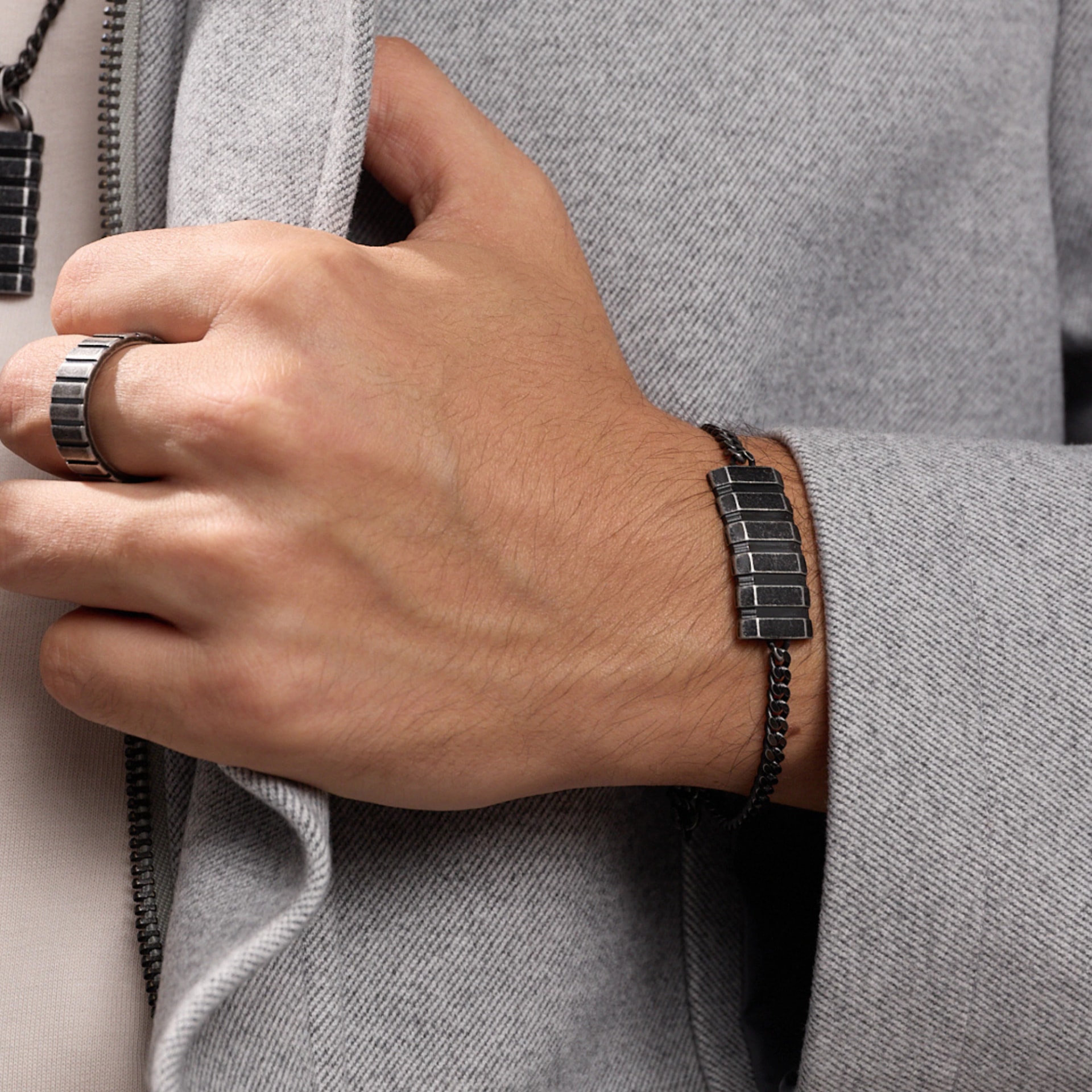 Pulsera Grooved Steel - imagen 1