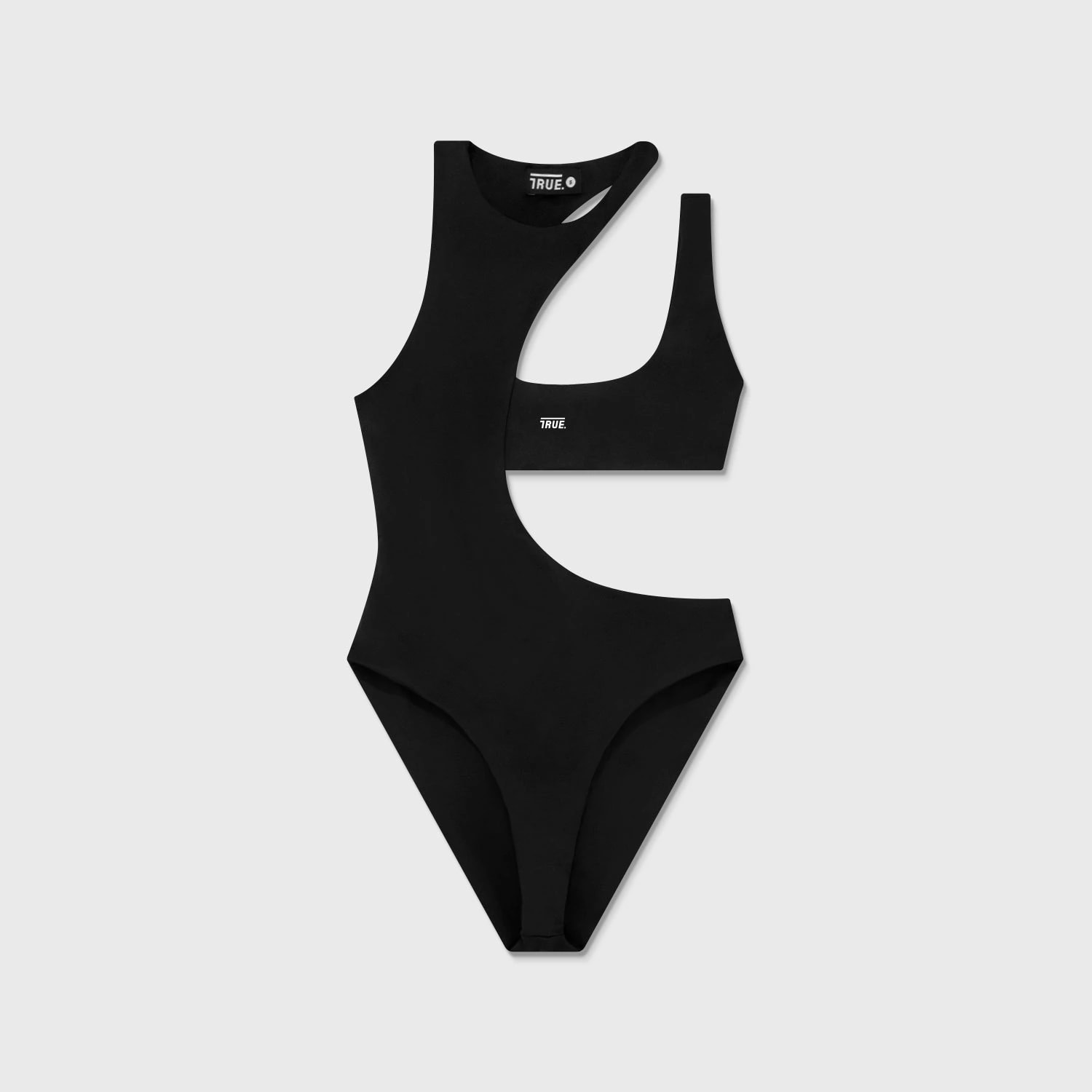 True Logo Asymmetric Bodysuit - Black - imagen 1