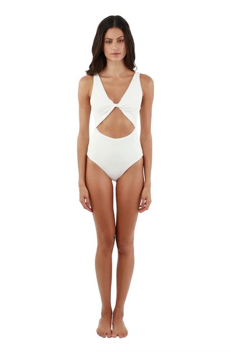 Textured Wave White Twix One Piece - imagen 1